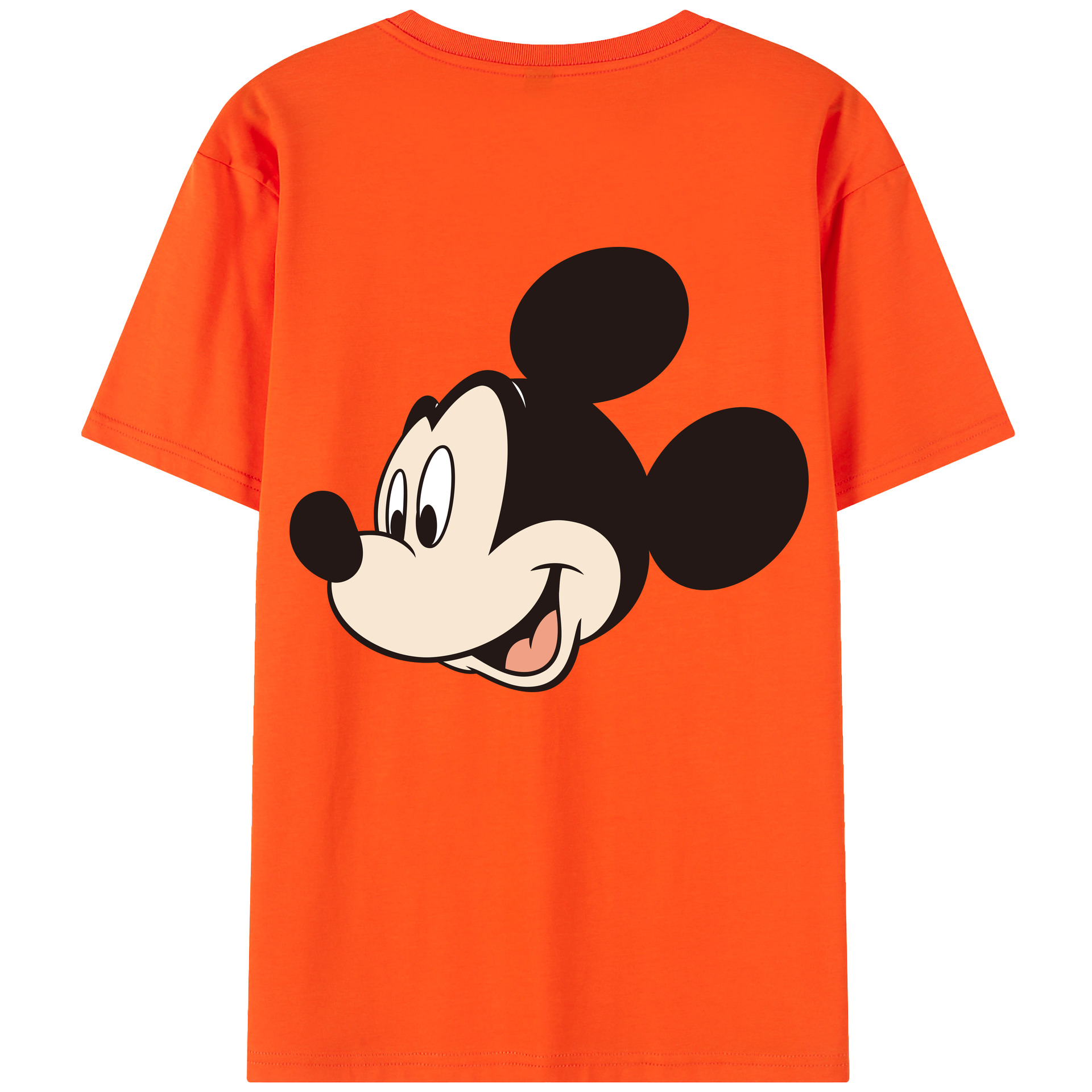 （画像用） ミッキーマウス Mickey Mouse 綿100％半袖Tシャツ（背面プリント）
