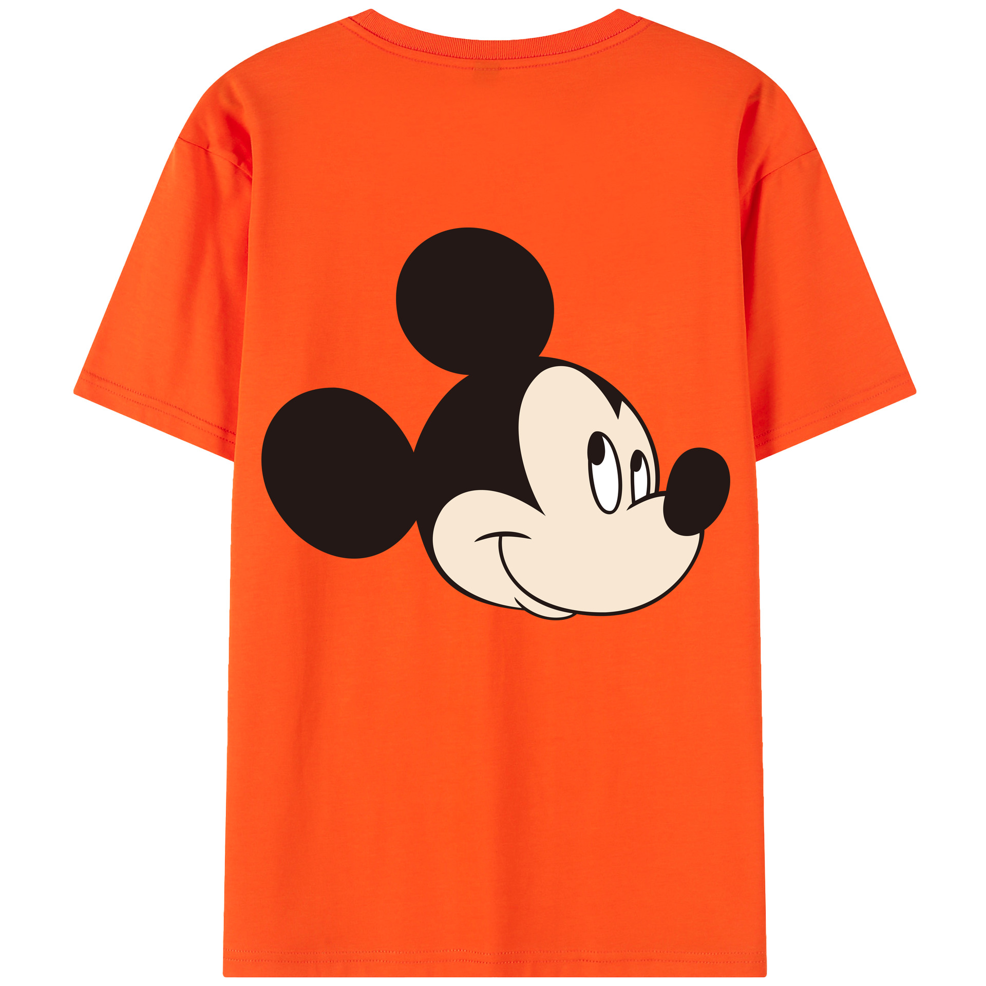 （画像用） ミッキーマウス Mickey Mouse 綿100％半袖Tシャツ（背面プリント）