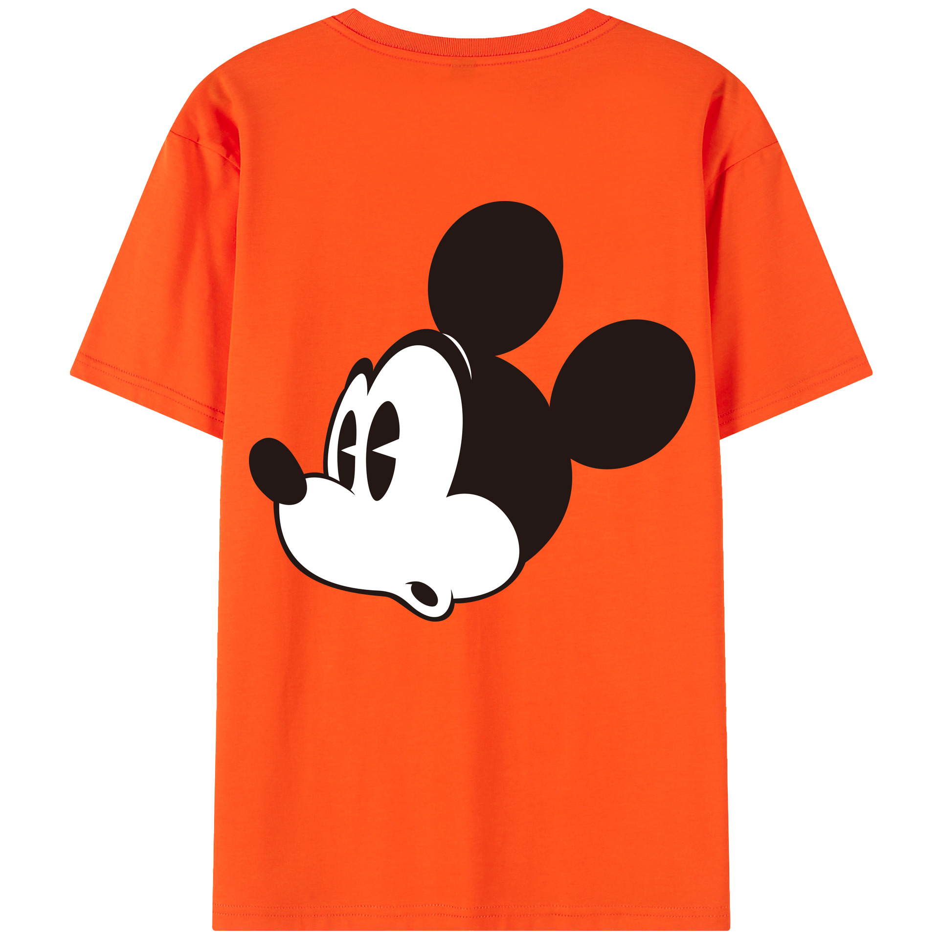 （画像用） ミッキーマウス Mickey Mouse 綿100％半袖Tシャツ（背面プリント）