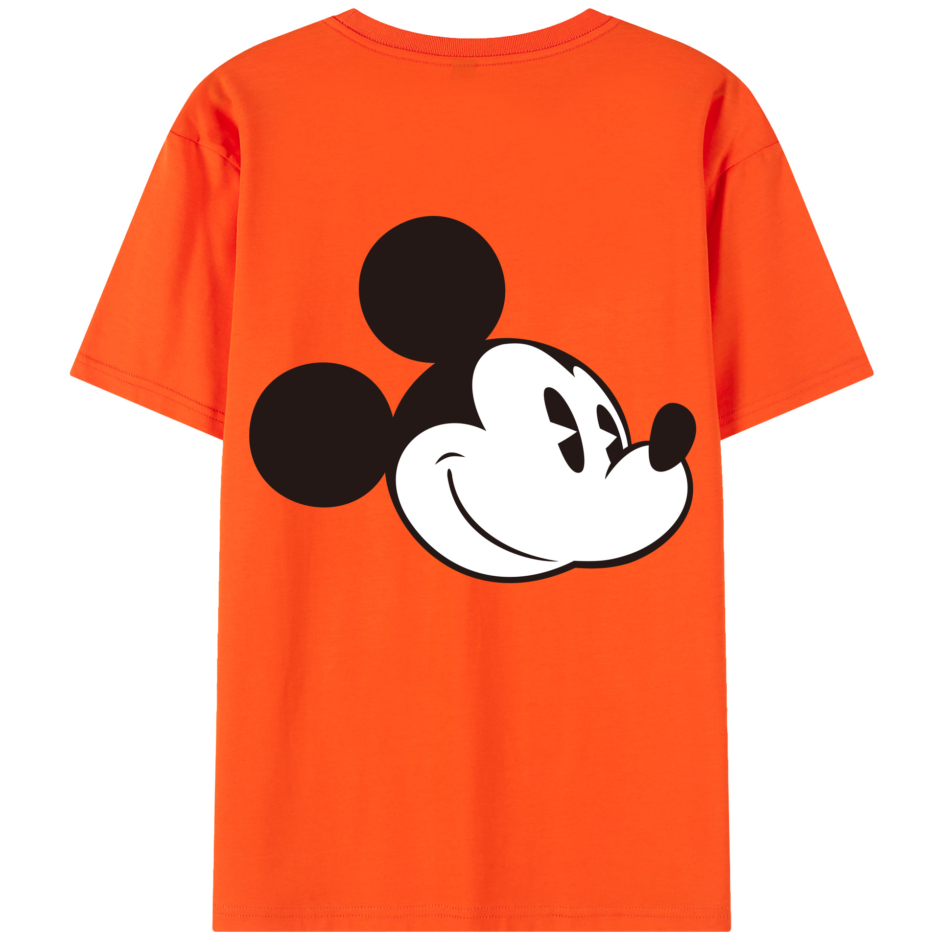 （画像用） ミッキーマウス Mickey Mouse 綿100％半袖Tシャツ（背面プリント）