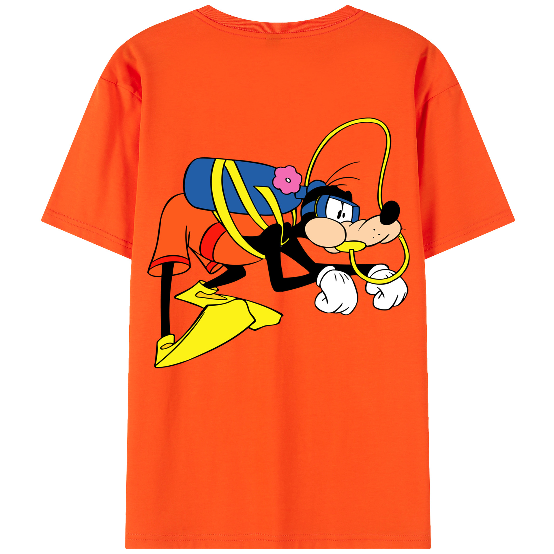 （画像用） ミッキーマウス Mickey Mouse 綿100％半袖Tシャツ（背面プリント）