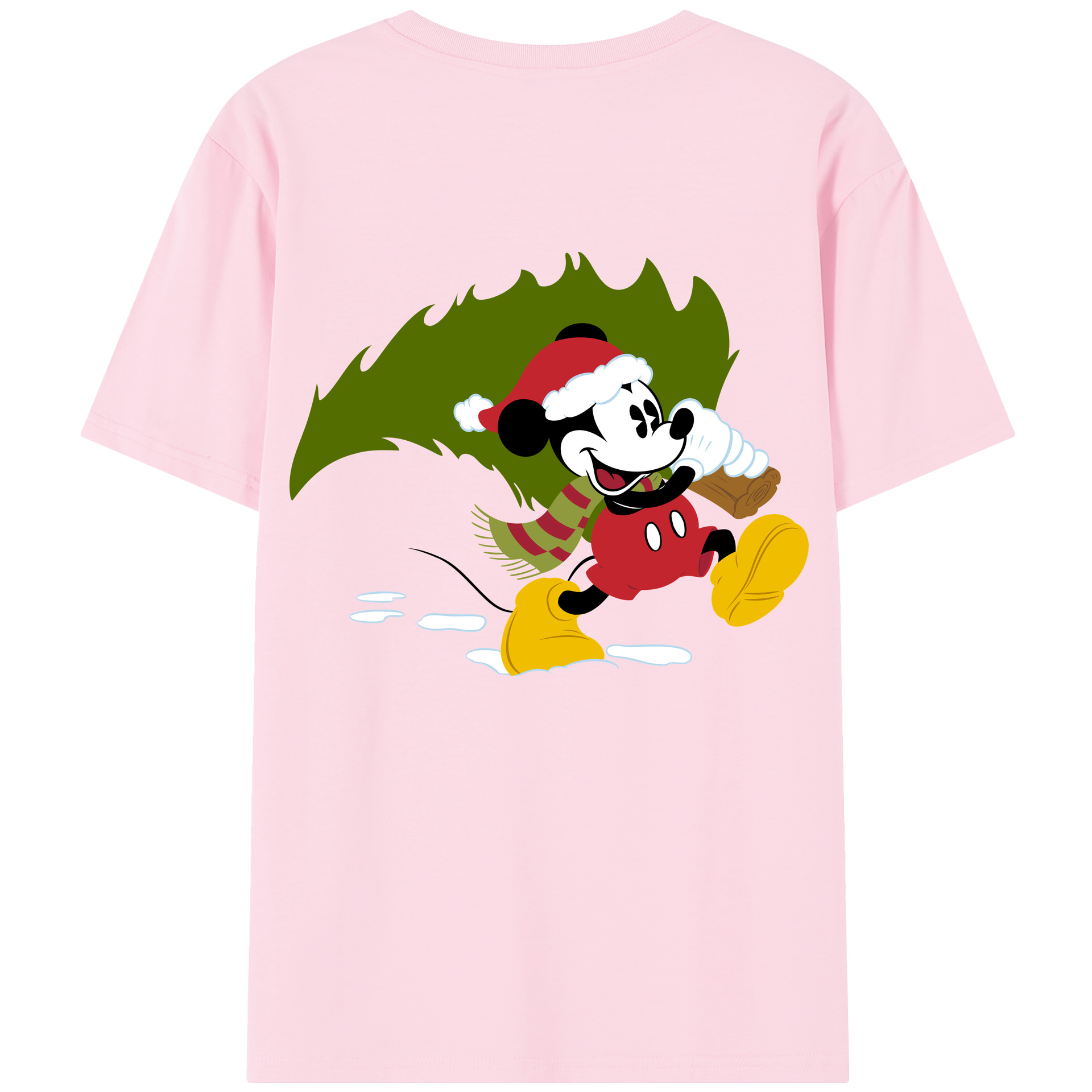 （画像用） ミッキーマウス Mickey Mouse 綿100％半袖Tシャツ（背面プリント）