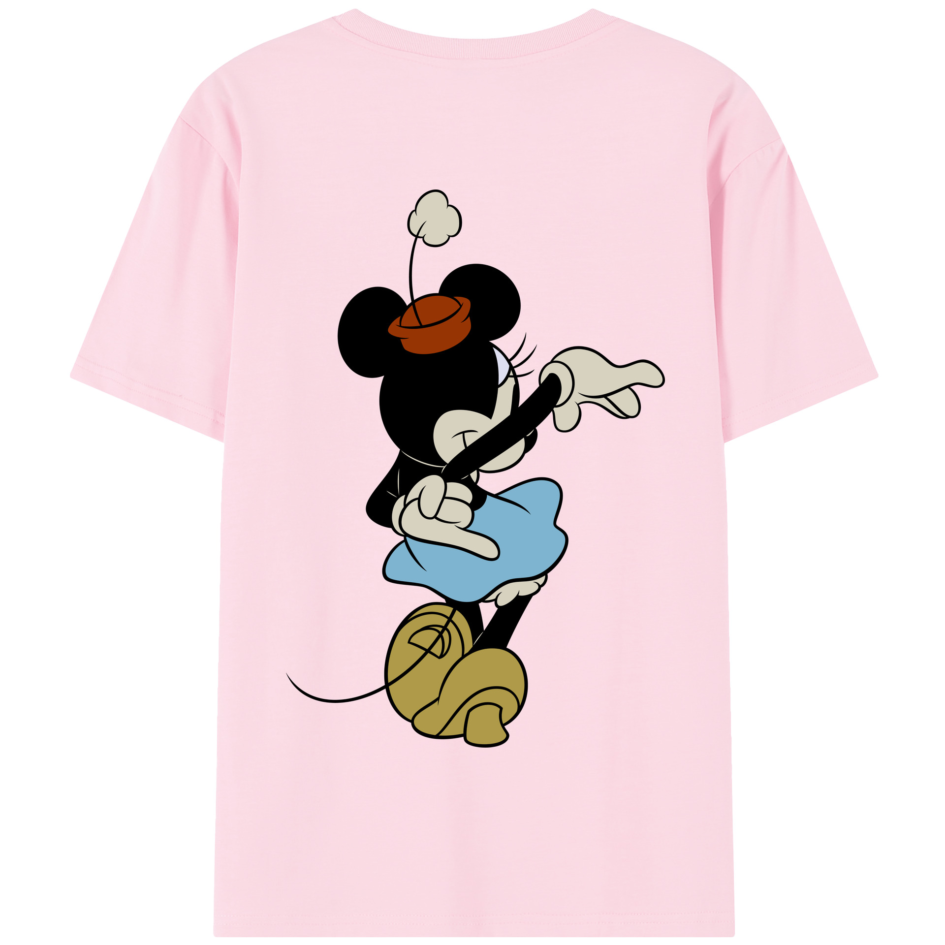 （画像用） ミッキーマウス Mickey Mouse 綿100％半袖Tシャツ（背面プリント）