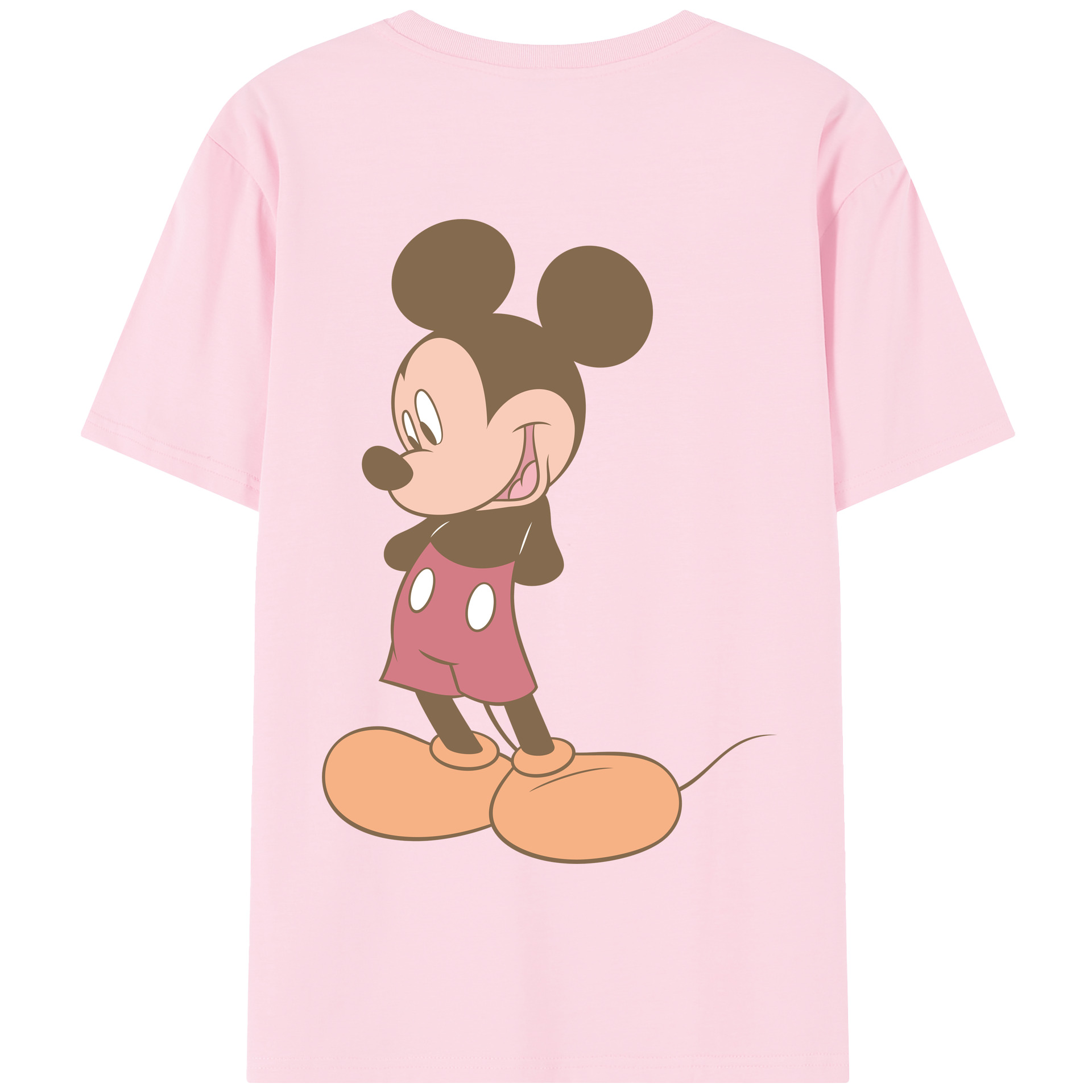 （画像用） ミッキーマウス Mickey Mouse 綿100％半袖Tシャツ（背面プリント）