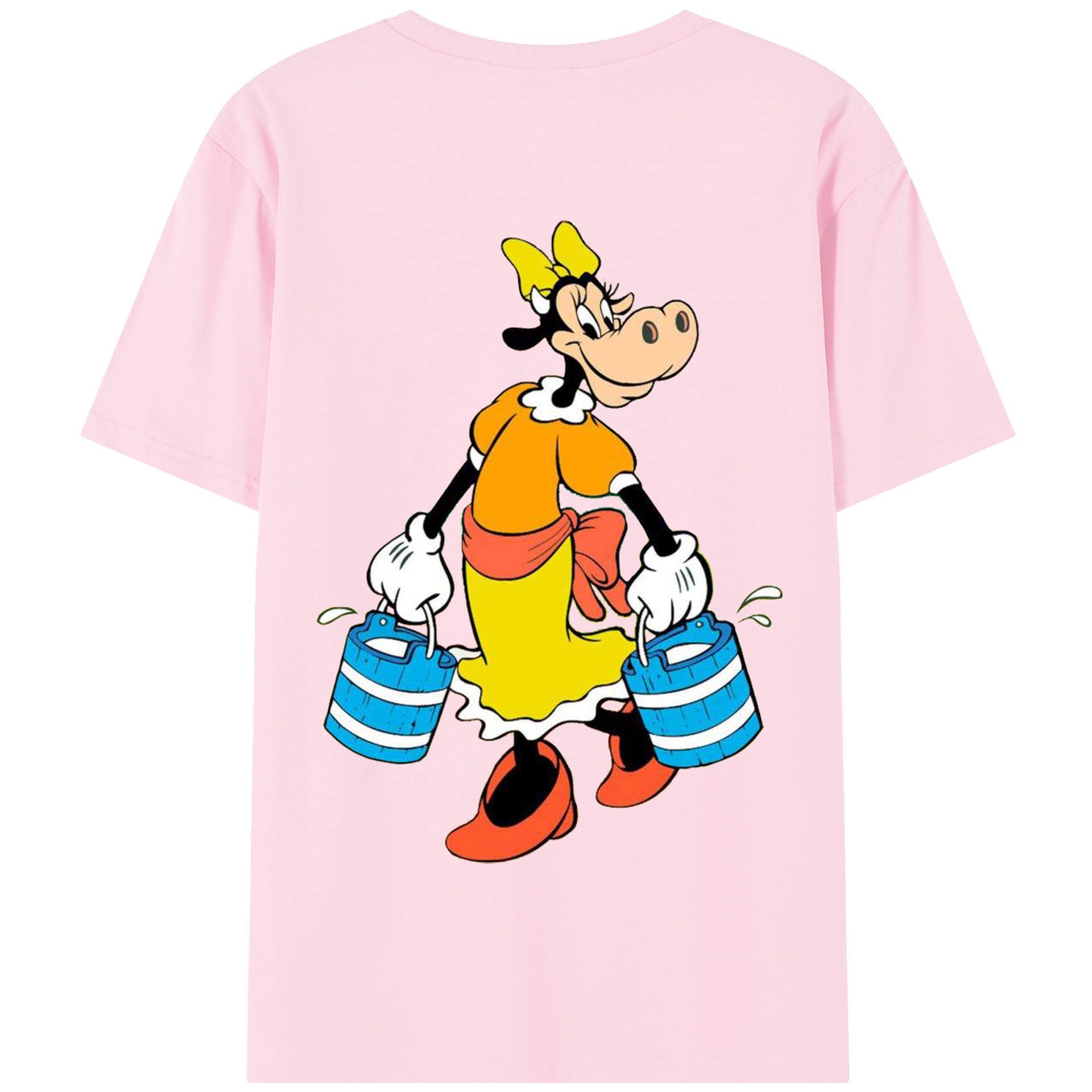 （画像用） ミッキーマウス Mickey Mouse 綿100％半袖Tシャツ（背面プリント）