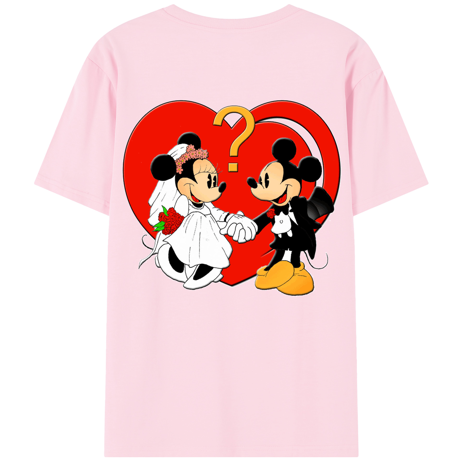 （画像用） ミッキーマウス Mickey Mouse 綿100％半袖Tシャツ（背面プリント）