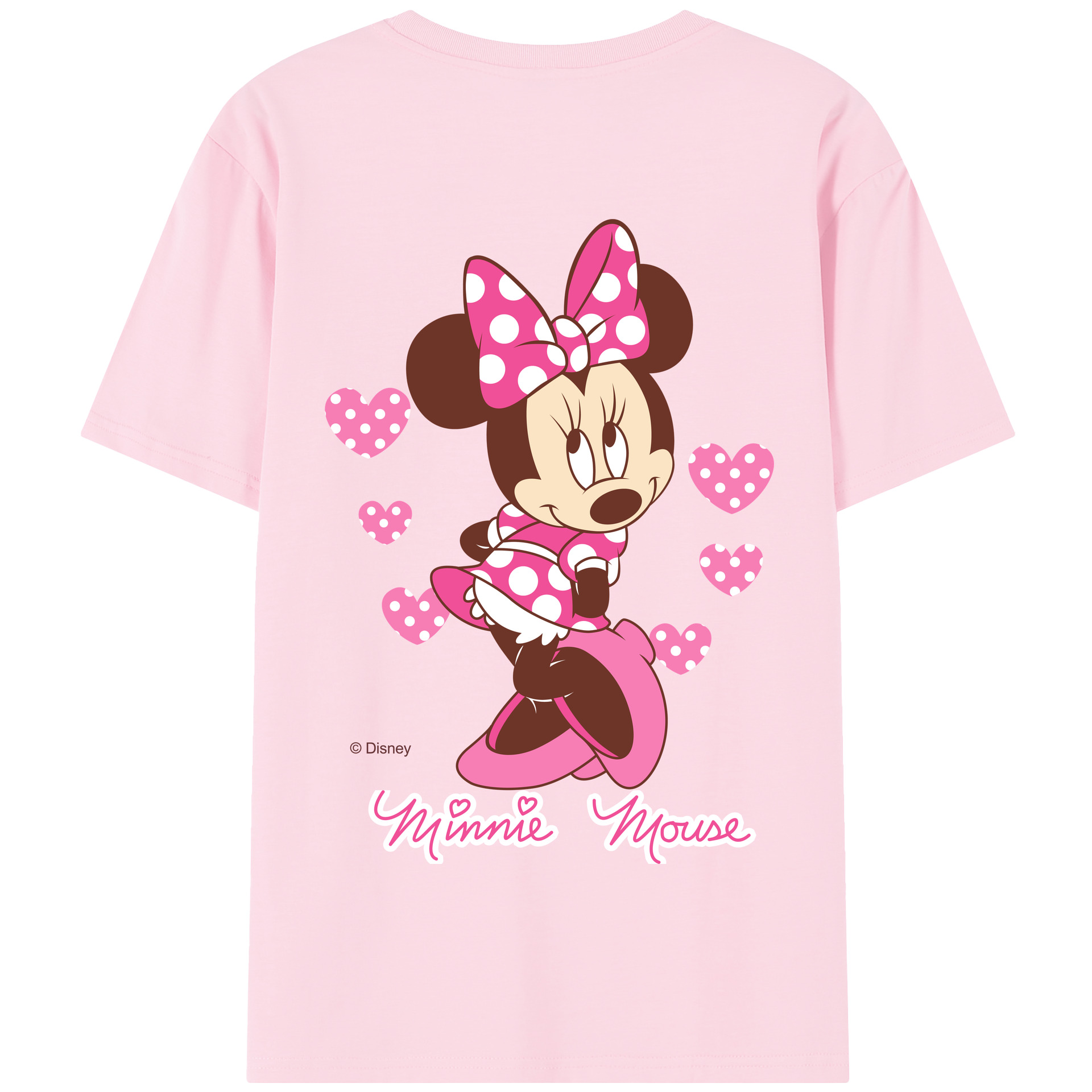 （画像用） ミッキーマウス Mickey Mouse 綿100％半袖Tシャツ（背面プリント）