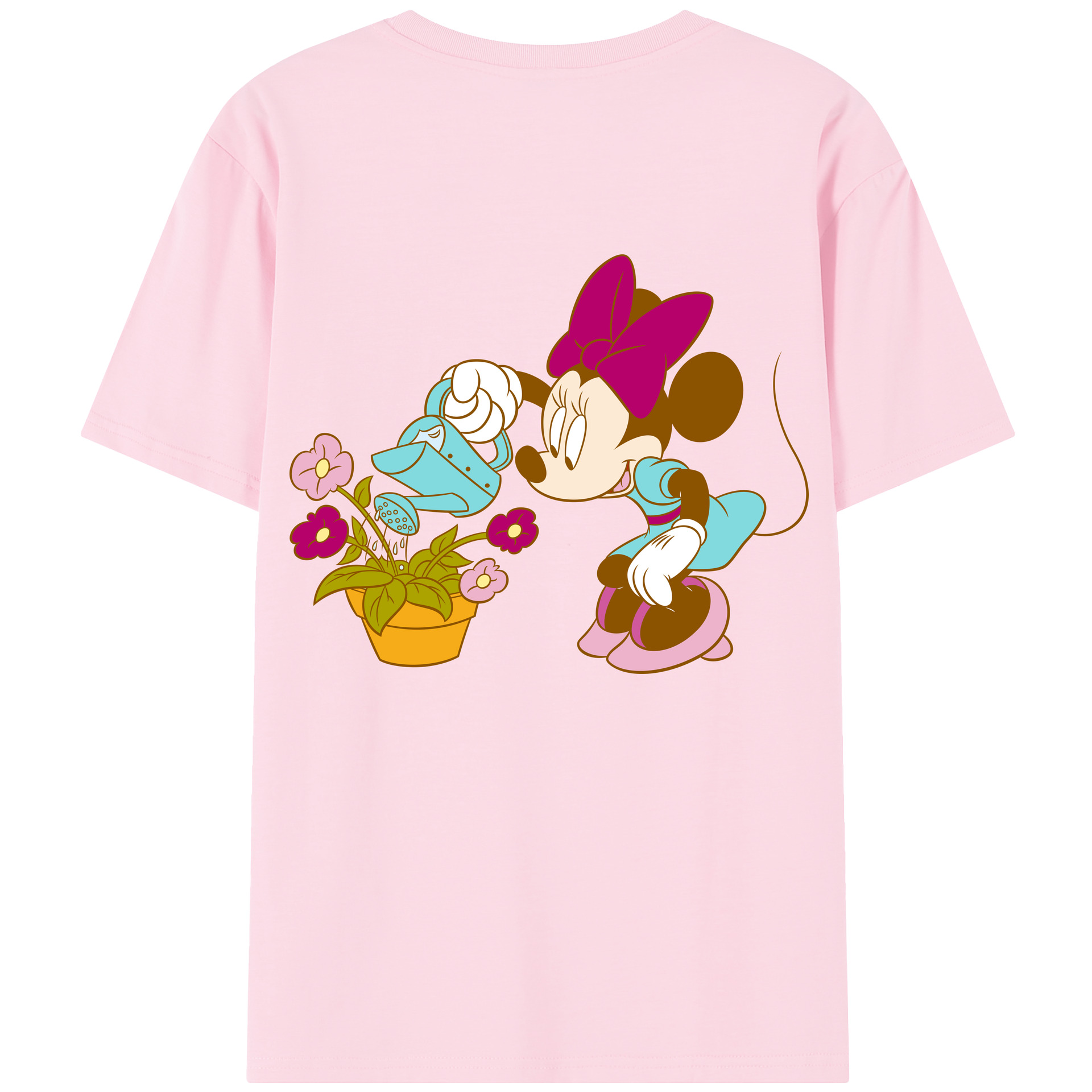 （画像用） ミッキーマウス Mickey Mouse 綿100％半袖Tシャツ（背面プリント）