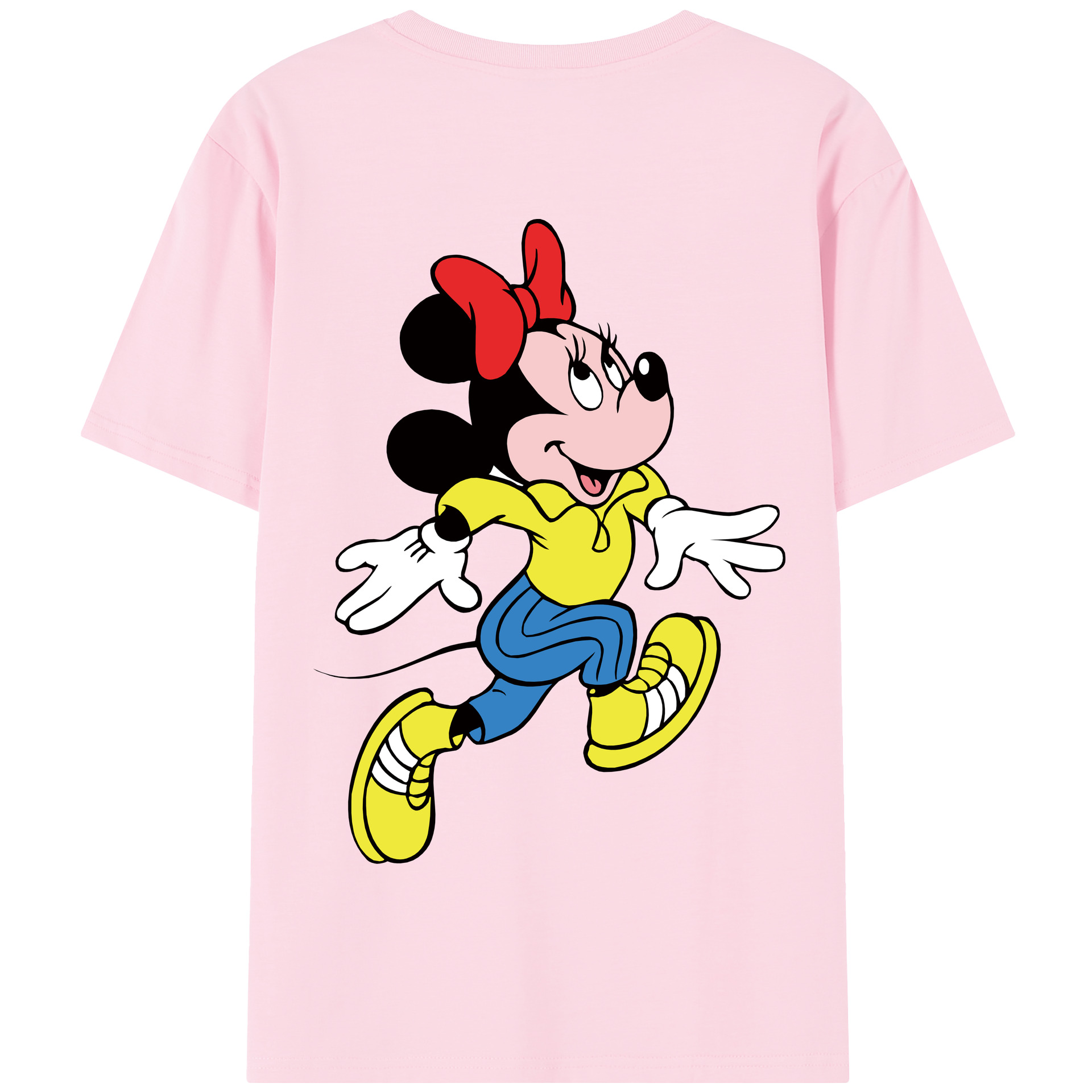 （画像用） ミッキーマウス Mickey Mouse 綿100％半袖Tシャツ（背面プリント）
