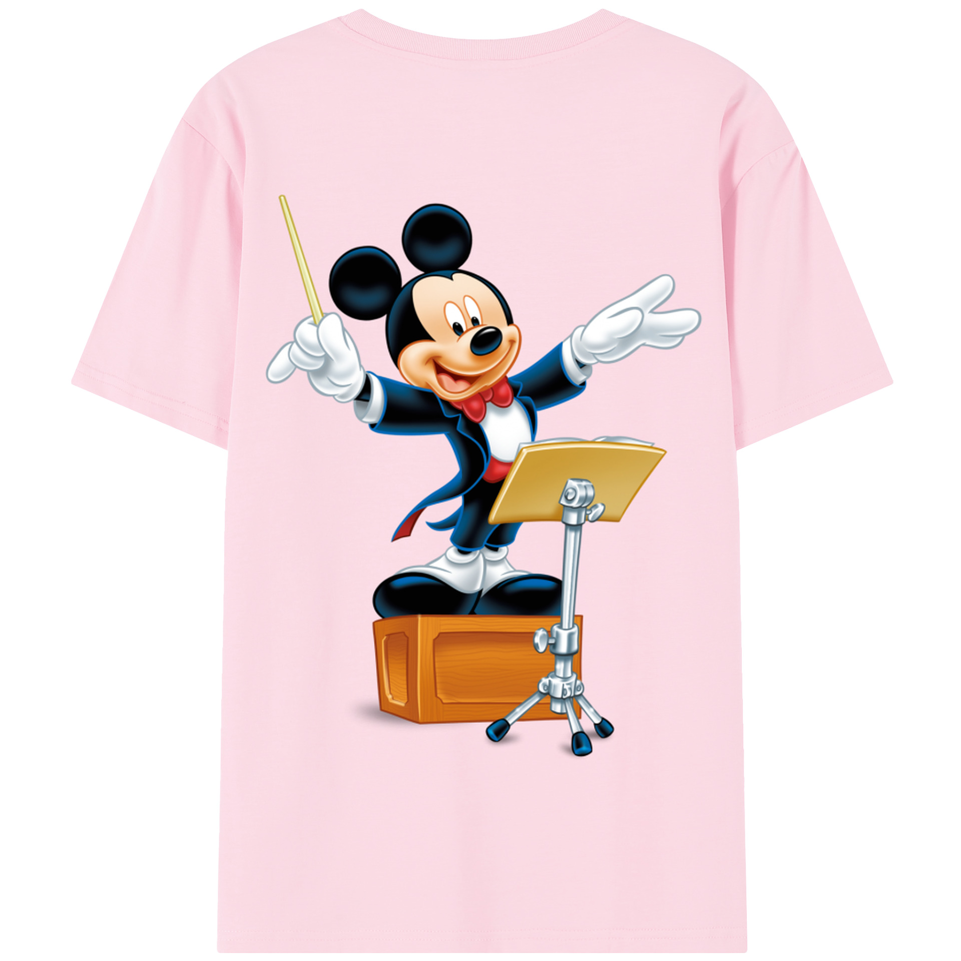 （画像用） ミッキーマウス Mickey Mouse 綿100％半袖Tシャツ（背面プリント）