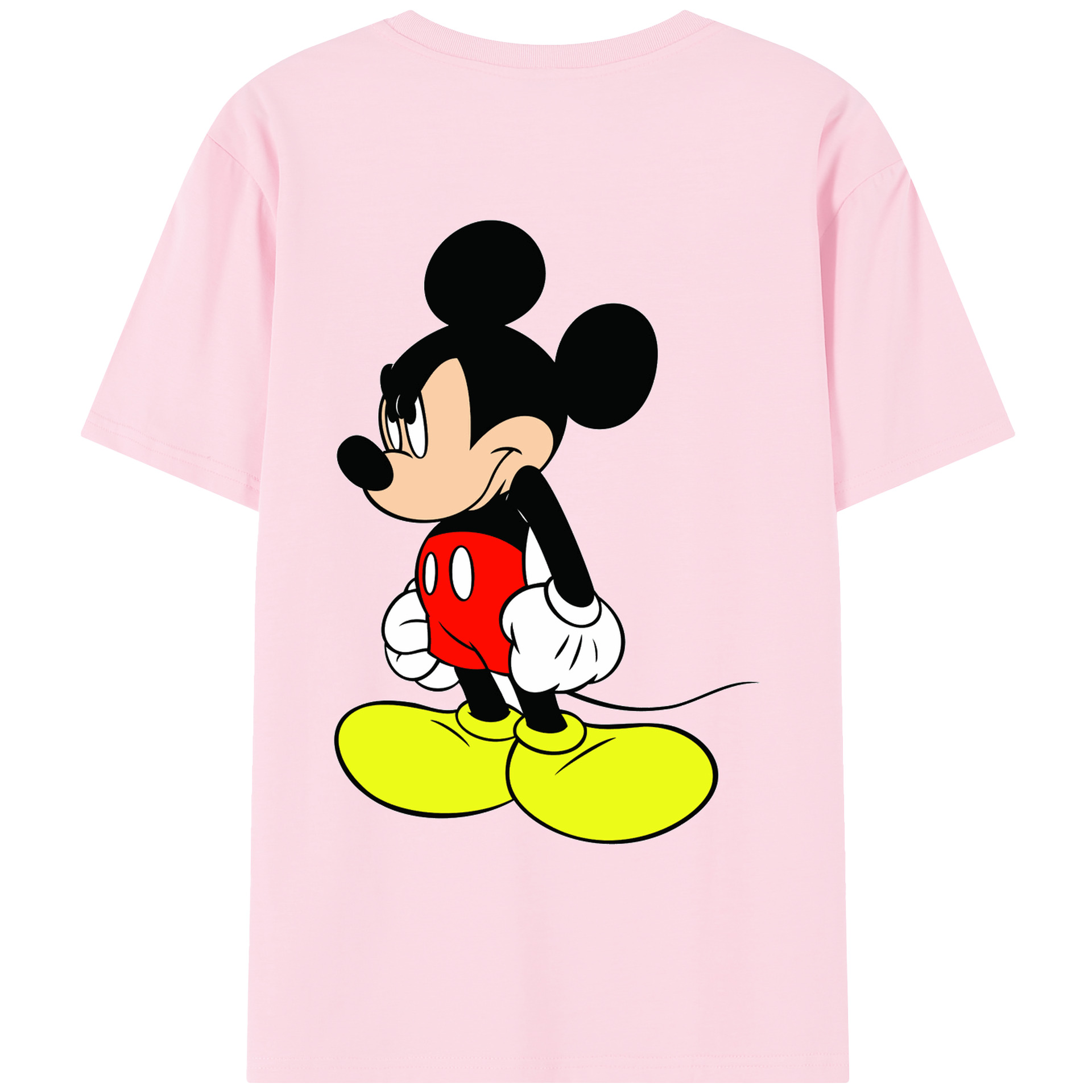 （画像用） ミッキーマウス Mickey Mouse 綿100％半袖Tシャツ（背面プリント）
