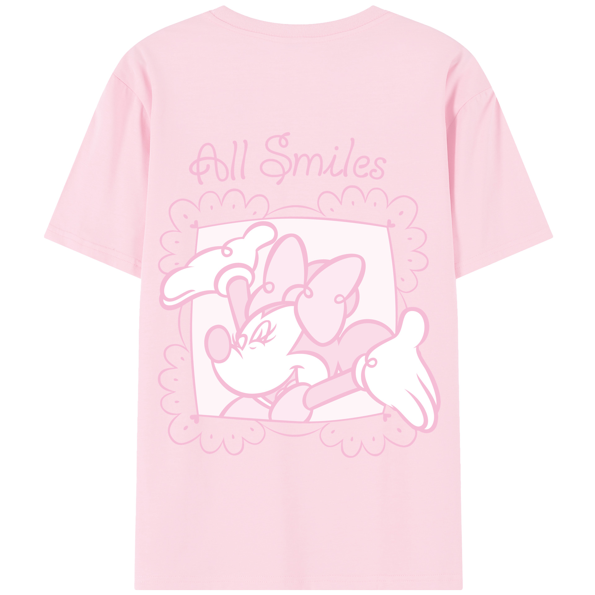 （画像用） ミッキーマウス Mickey Mouse 綿100％半袖Tシャツ（背面プリント）