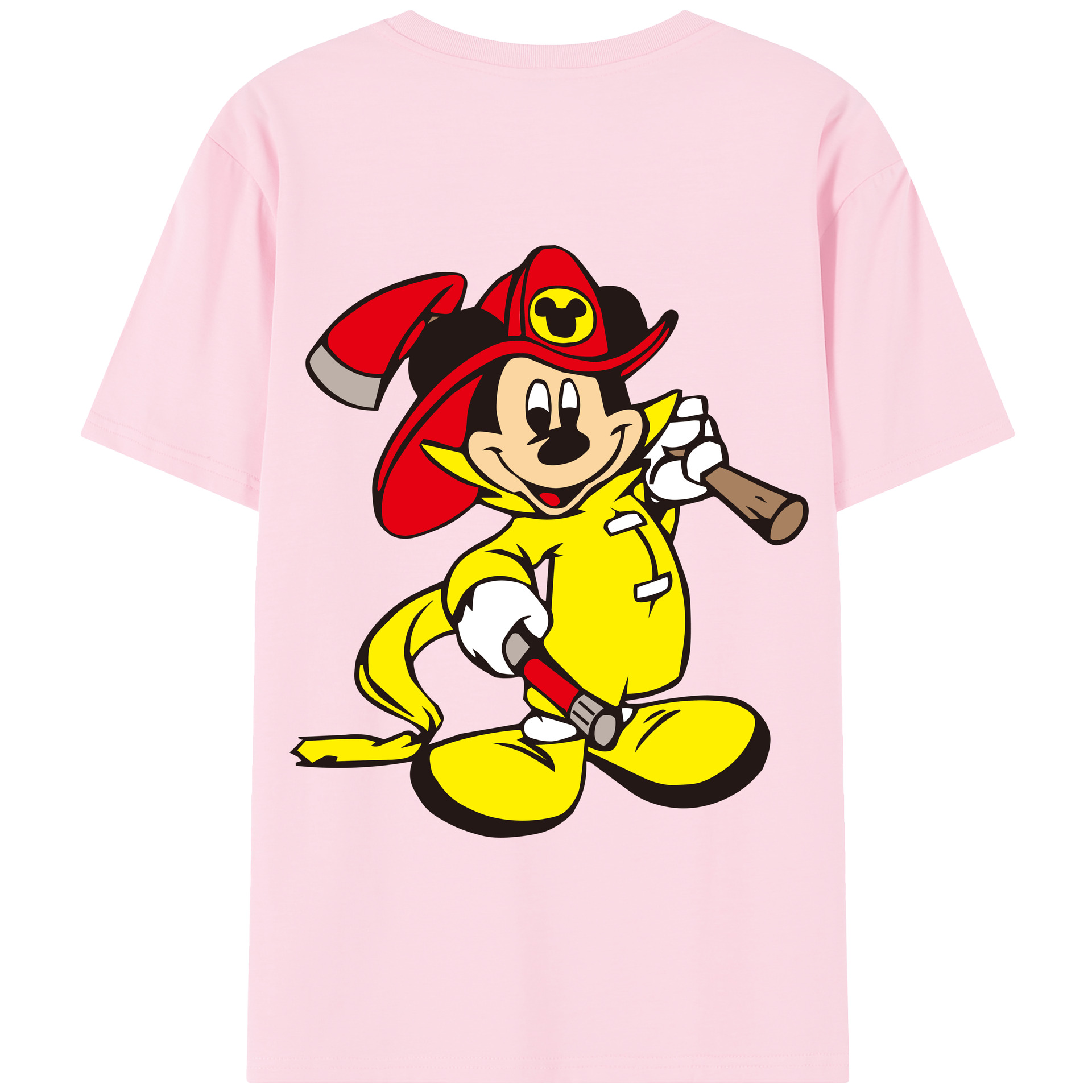 （画像用） ミッキーマウス Mickey Mouse 綿100％半袖Tシャツ（背面プリント）