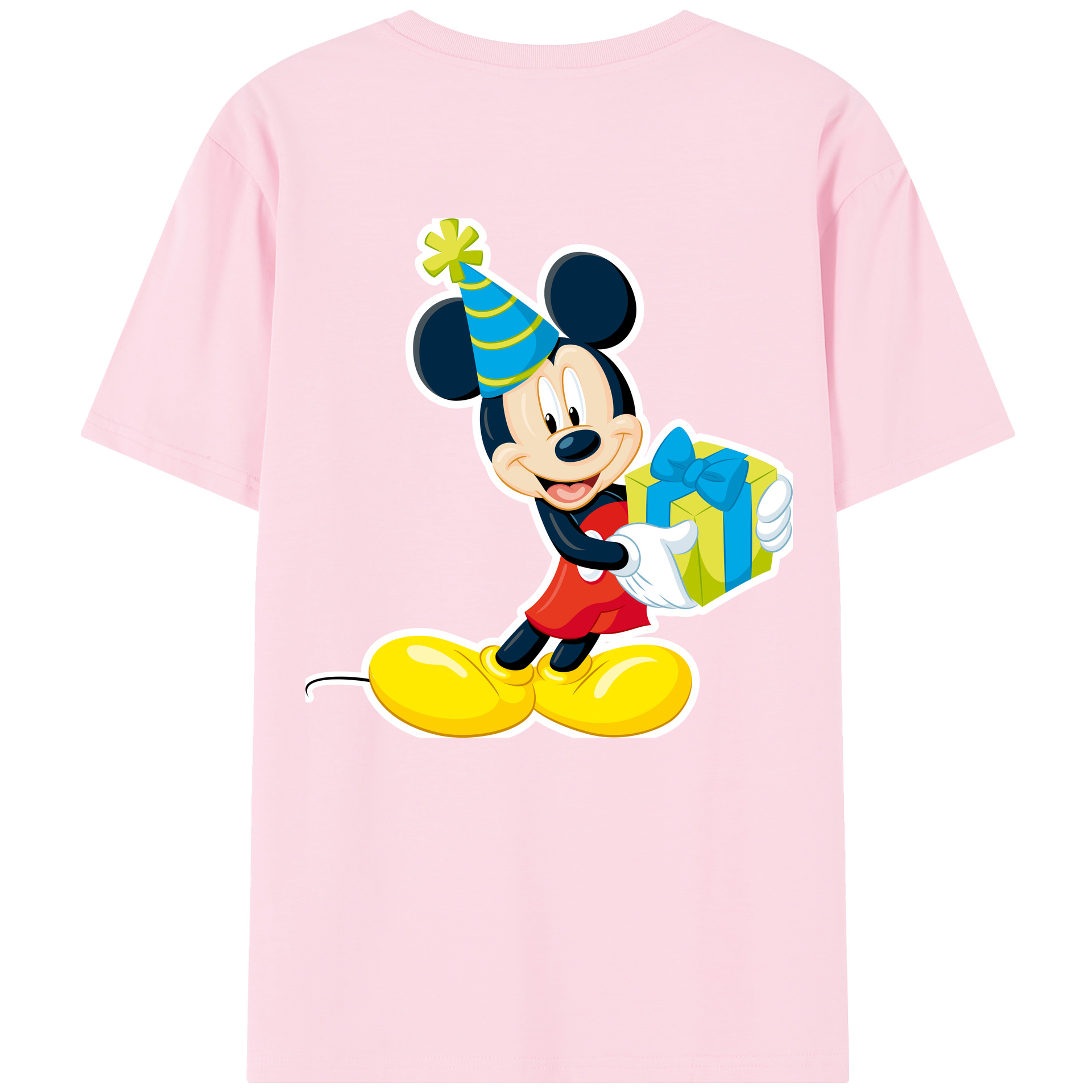 （画像用） ミッキーマウス Mickey Mouse 綿100％半袖Tシャツ（背面プリント）