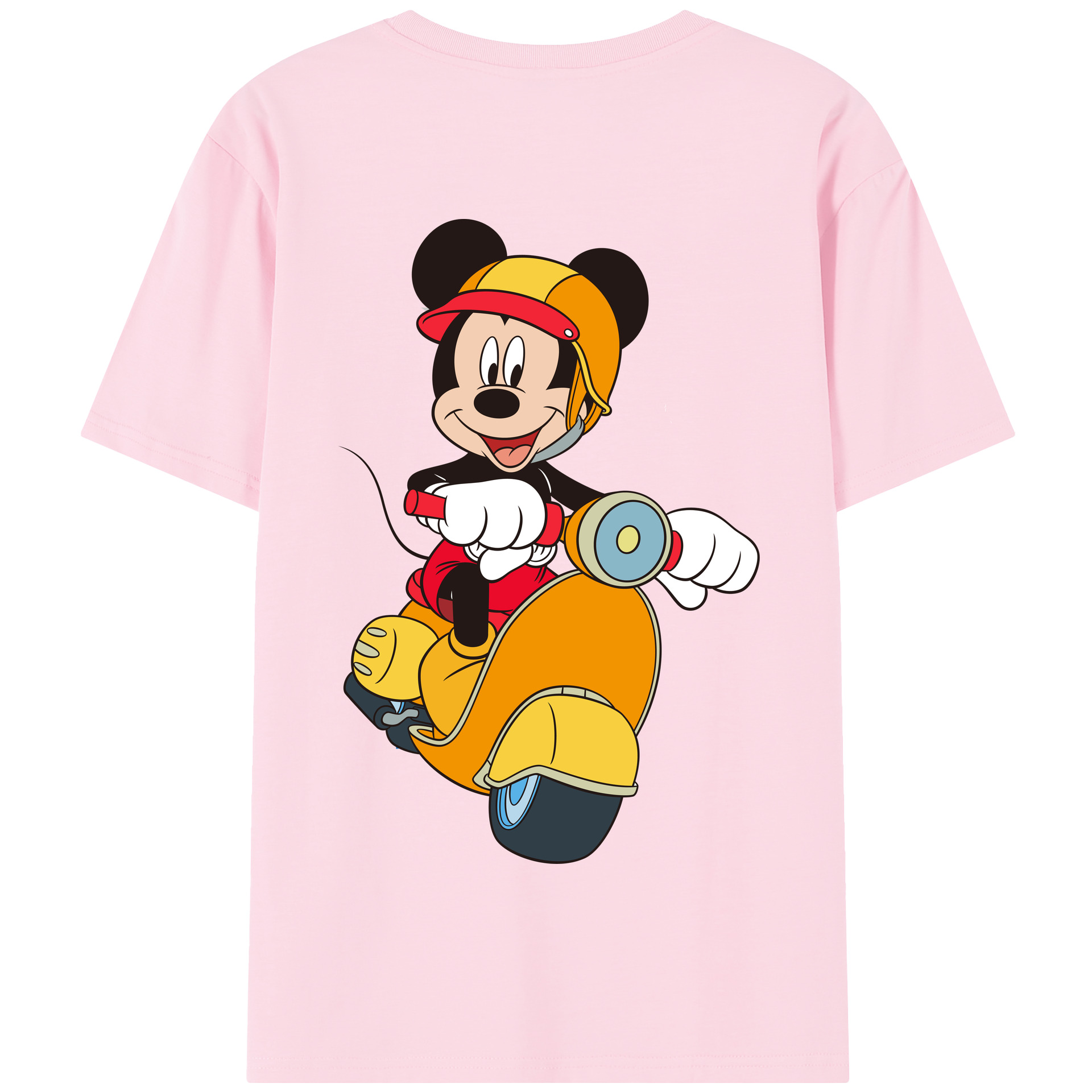 （画像用） ミッキーマウス Mickey Mouse 綿100％半袖Tシャツ（背面プリント）