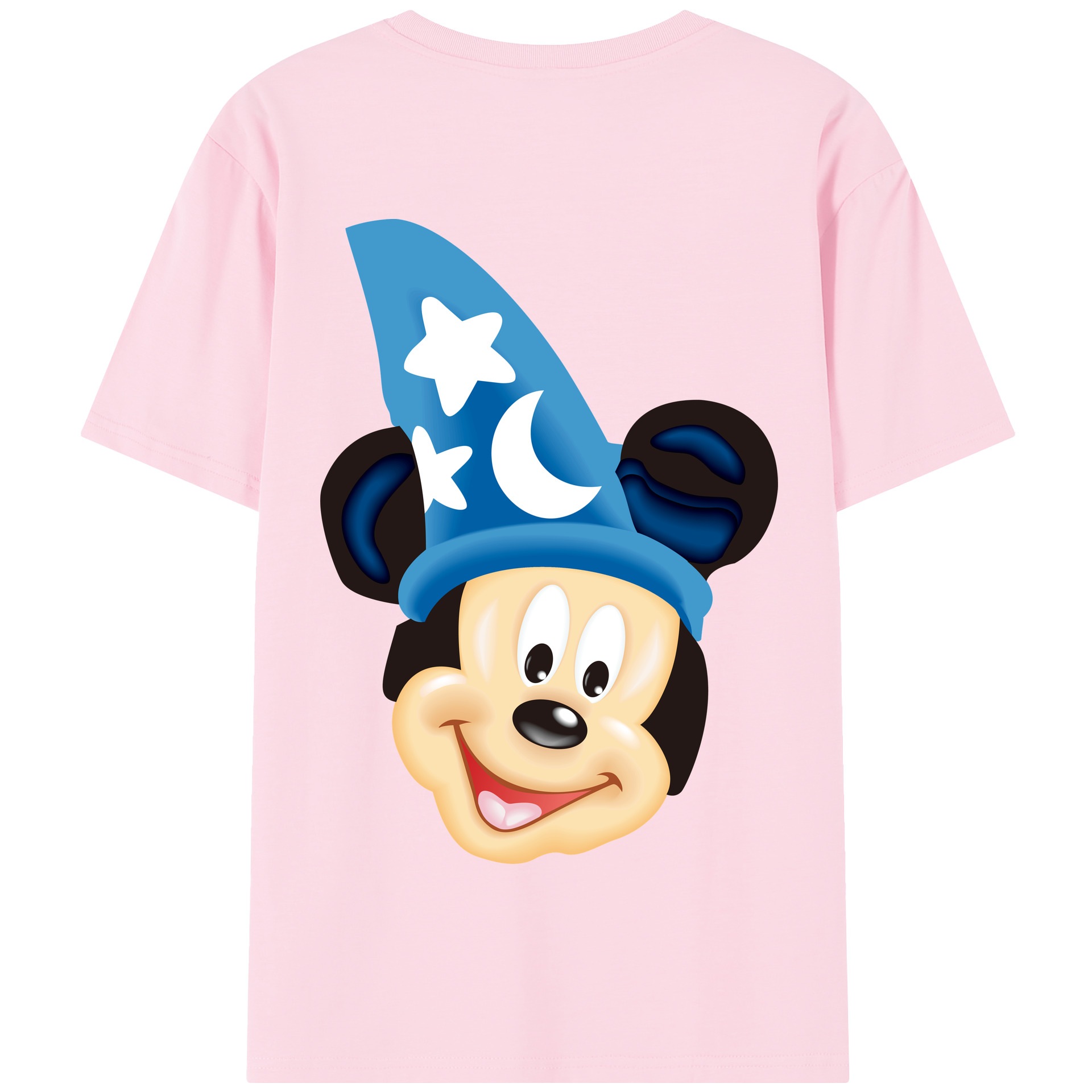 （画像用） ミッキーマウス Mickey Mouse 綿100％半袖Tシャツ（背面プリント）
