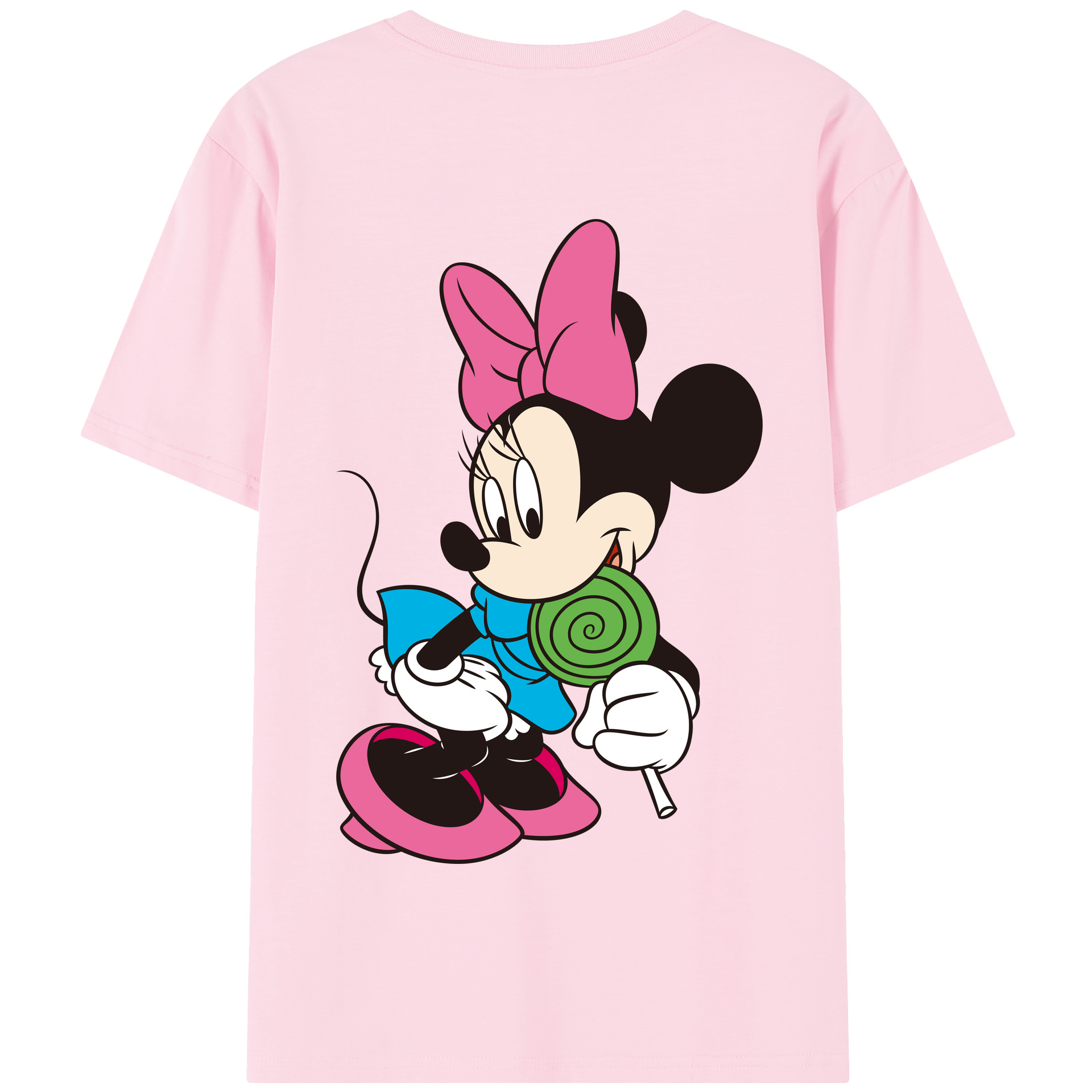 （画像用） ミッキーマウス Mickey Mouse 綿100％半袖Tシャツ（背面プリント）