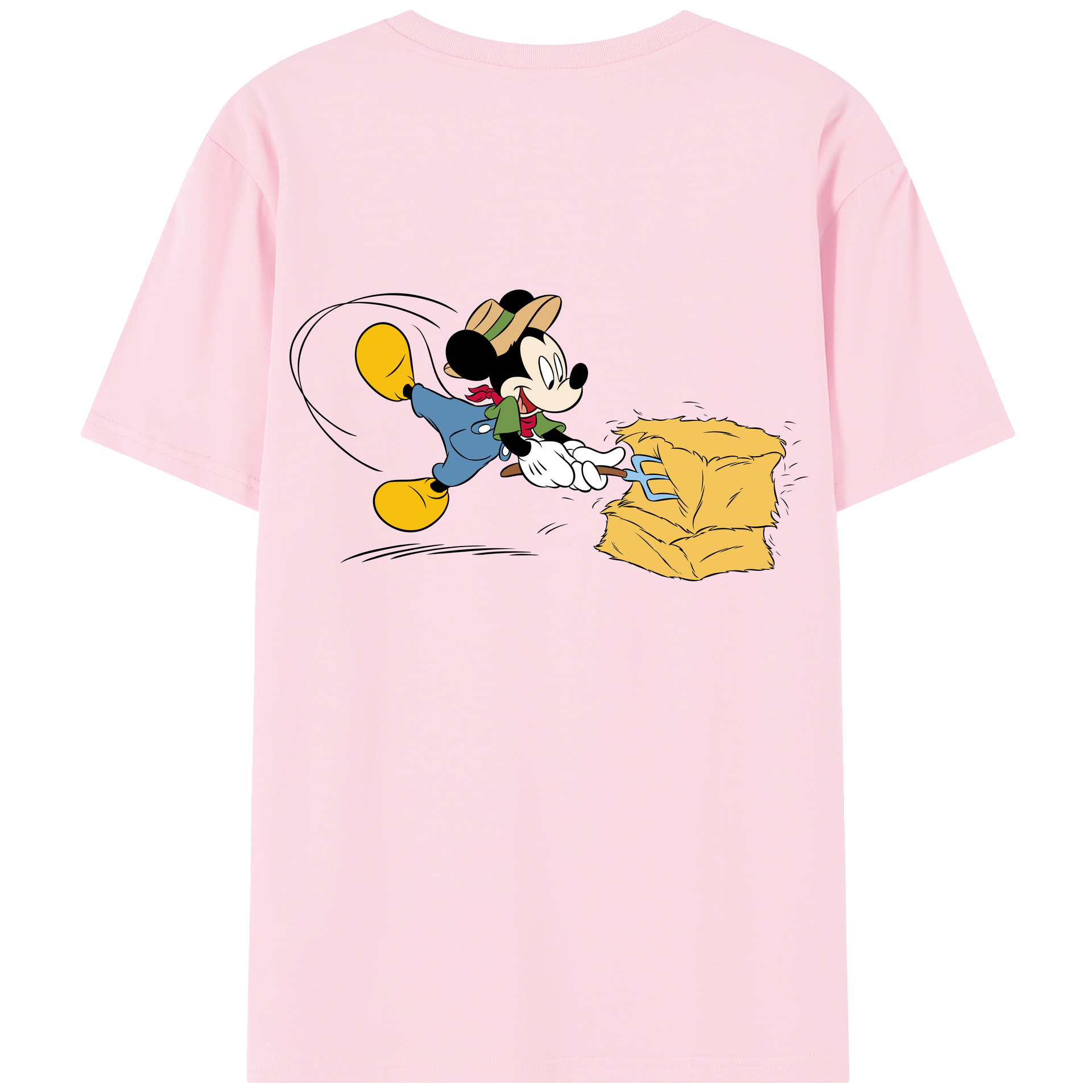 （画像用） ミッキーマウス Mickey Mouse 綿100％半袖Tシャツ（背面プリント）