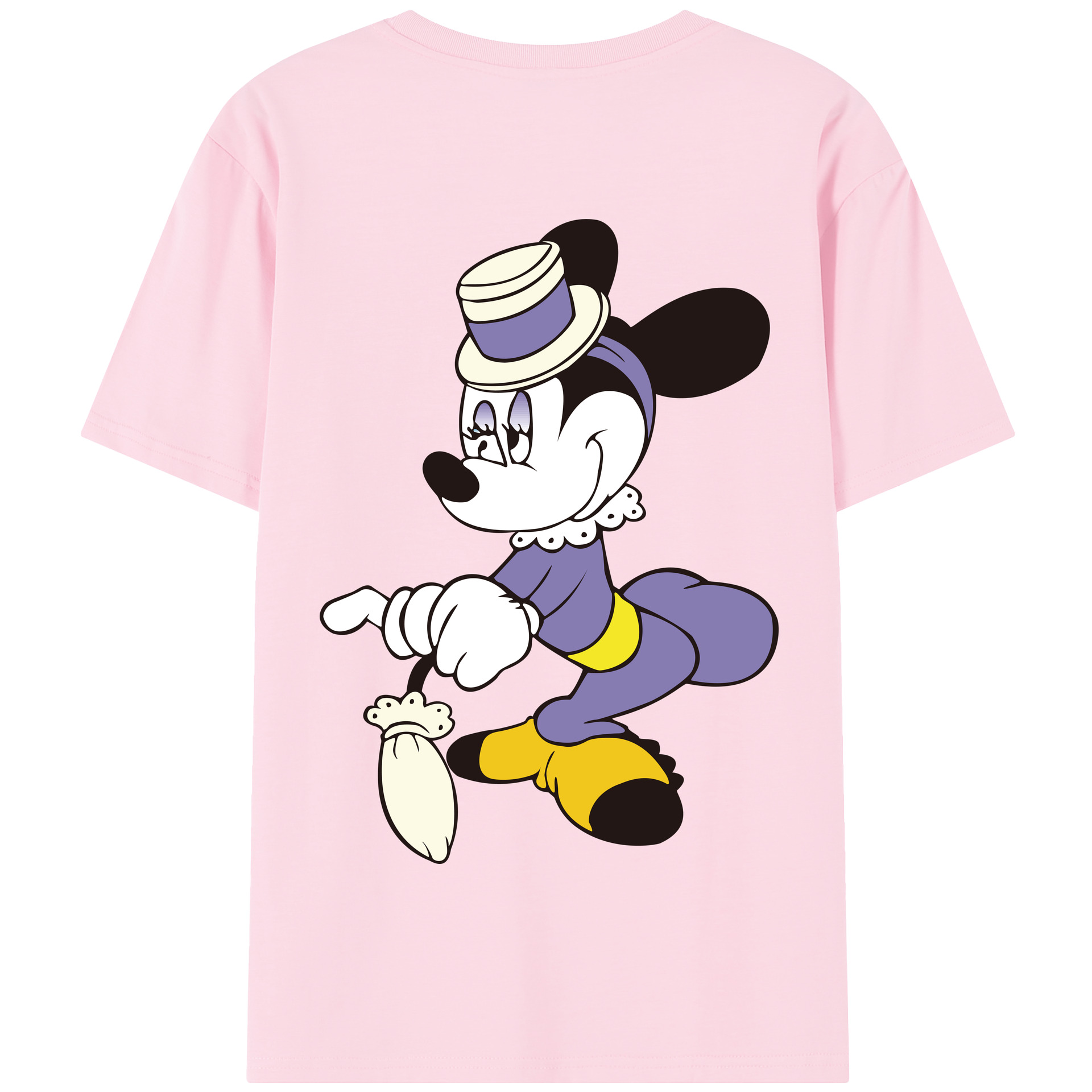 （画像用） ミッキーマウス Mickey Mouse 綿100％半袖Tシャツ（背面プリント）
