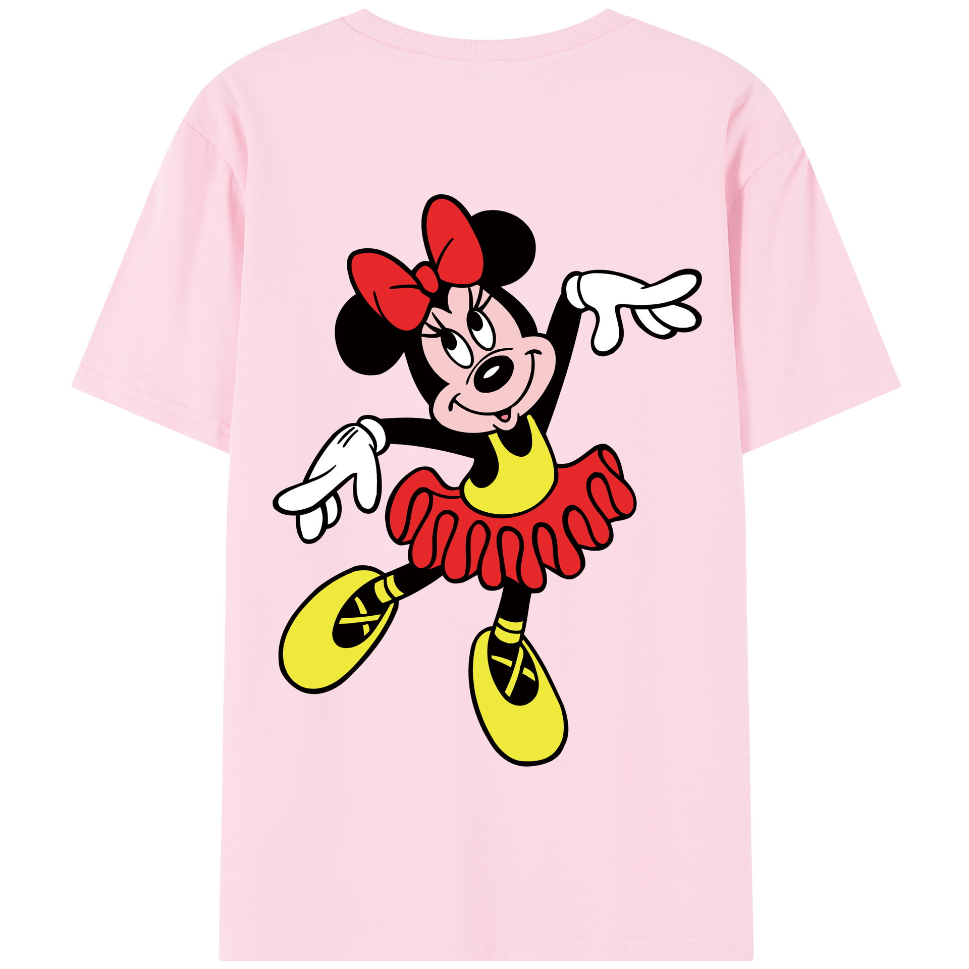 （画像用） ミッキーマウス Mickey Mouse 綿100％半袖Tシャツ（背面プリント）