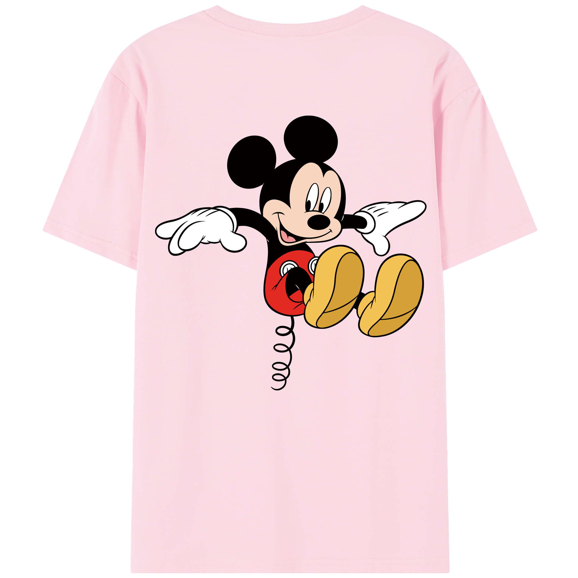 （画像用） ミッキーマウス Mickey Mouse 綿100％半袖Tシャツ（背面プリント）