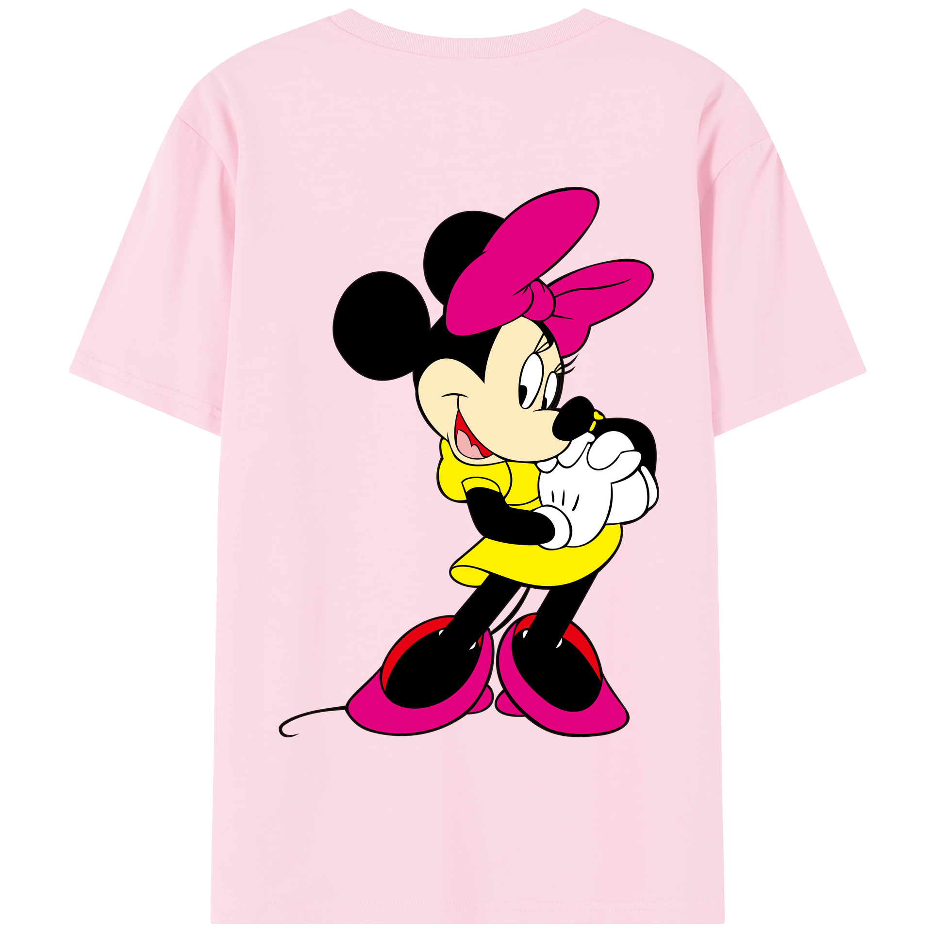 （画像用） ミッキーマウス Mickey Mouse 綿100％半袖Tシャツ（背面プリント）