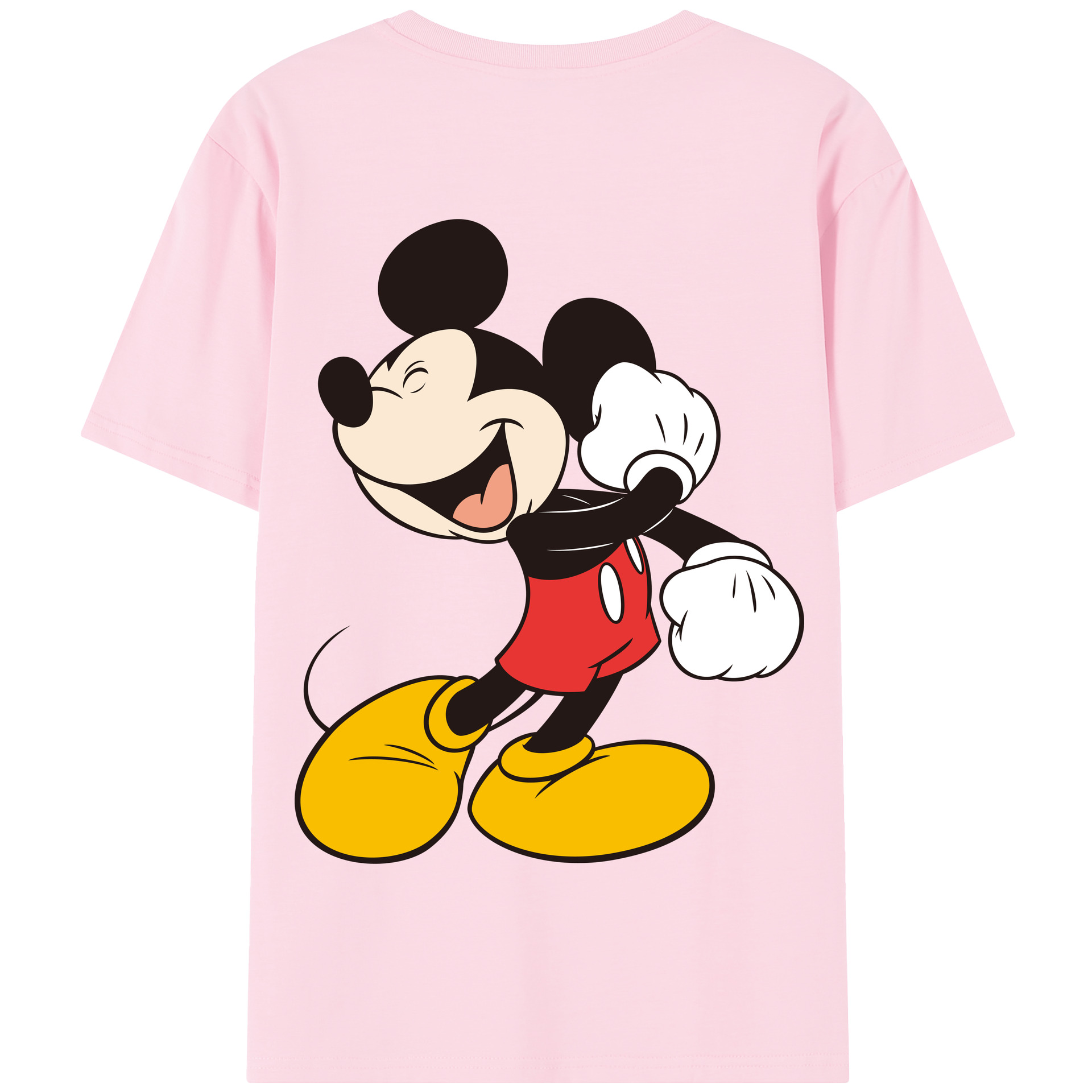 （画像用） ミッキーマウス Mickey Mouse 綿100％半袖Tシャツ（背面プリント）