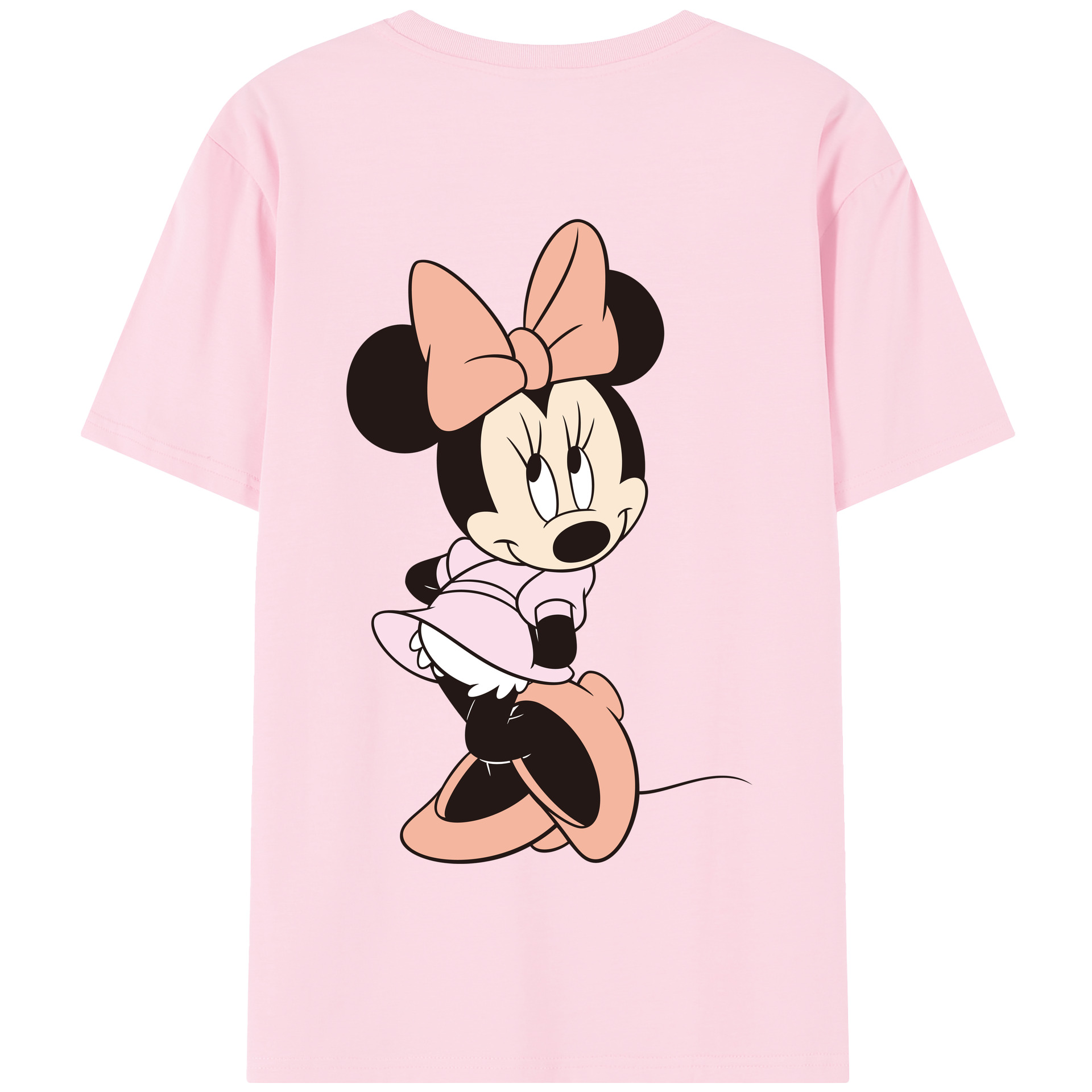 （画像用） ミッキーマウス Mickey Mouse 綿100％半袖Tシャツ（背面プリント）