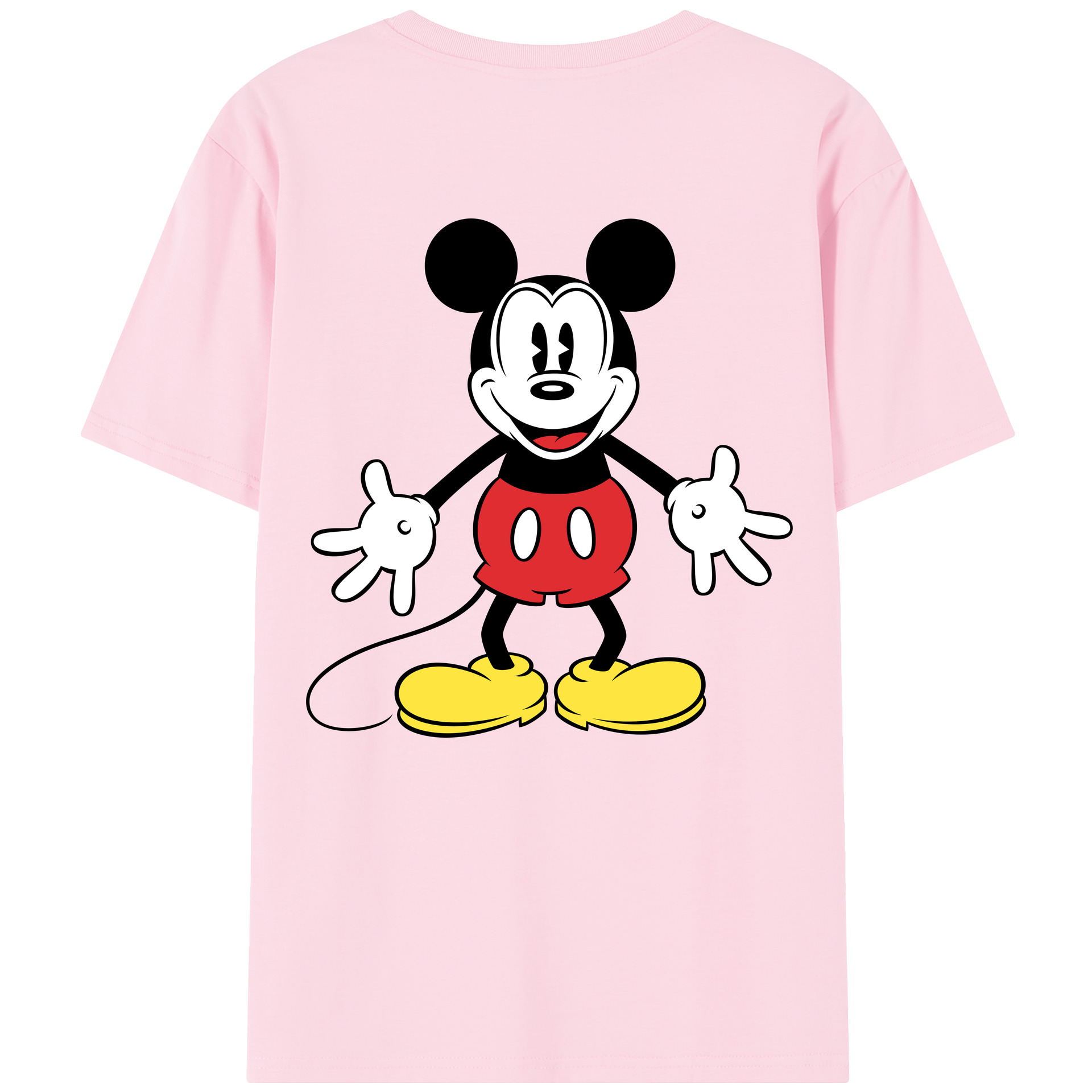 （画像用） ミッキーマウス Mickey Mouse 綿100％半袖Tシャツ（背面プリント）