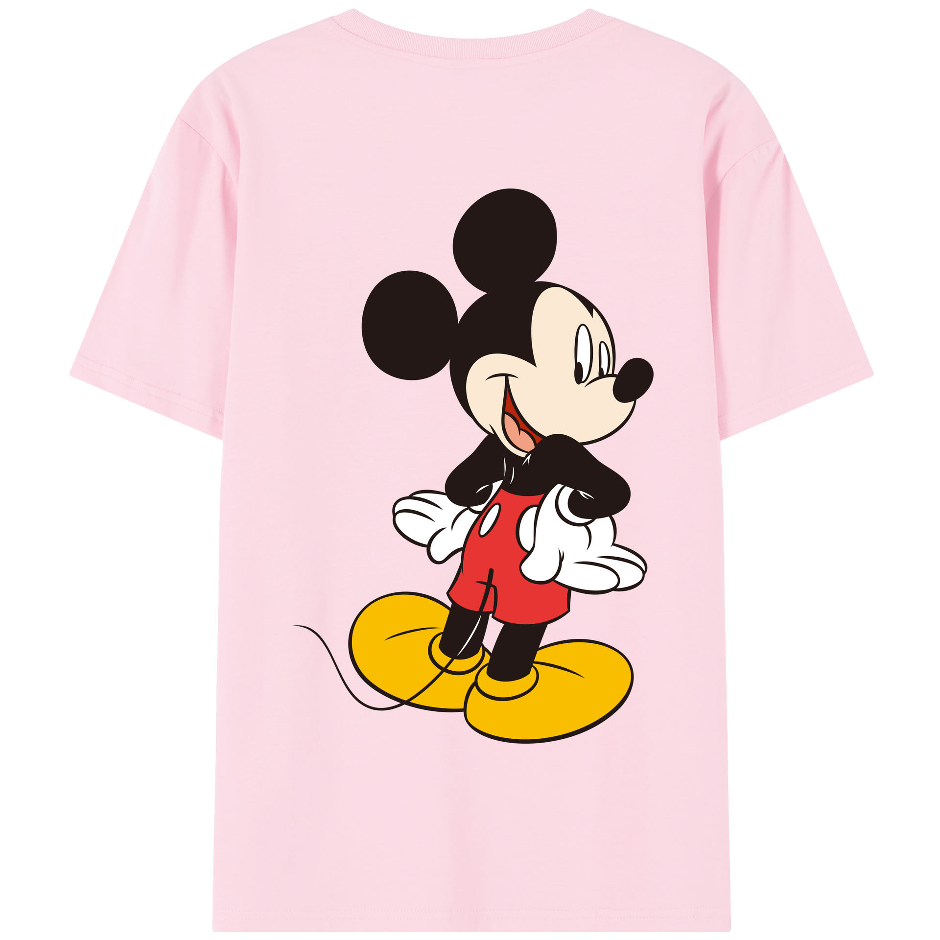 （画像用） ミッキーマウス Mickey Mouse 綿100％半袖Tシャツ（背面プリント）