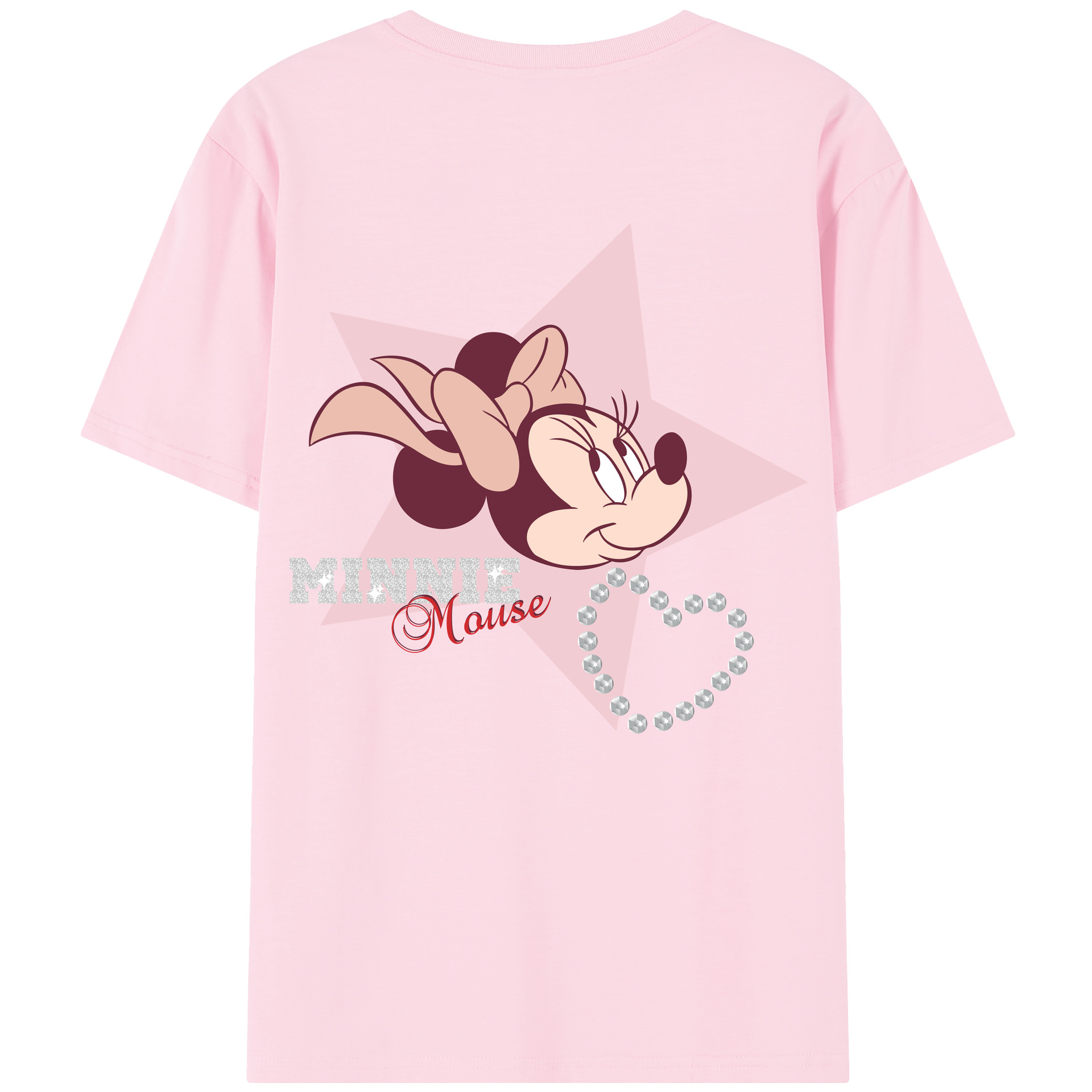 （画像用） ミッキーマウス Mickey Mouse 綿100％半袖Tシャツ（背面プリント）