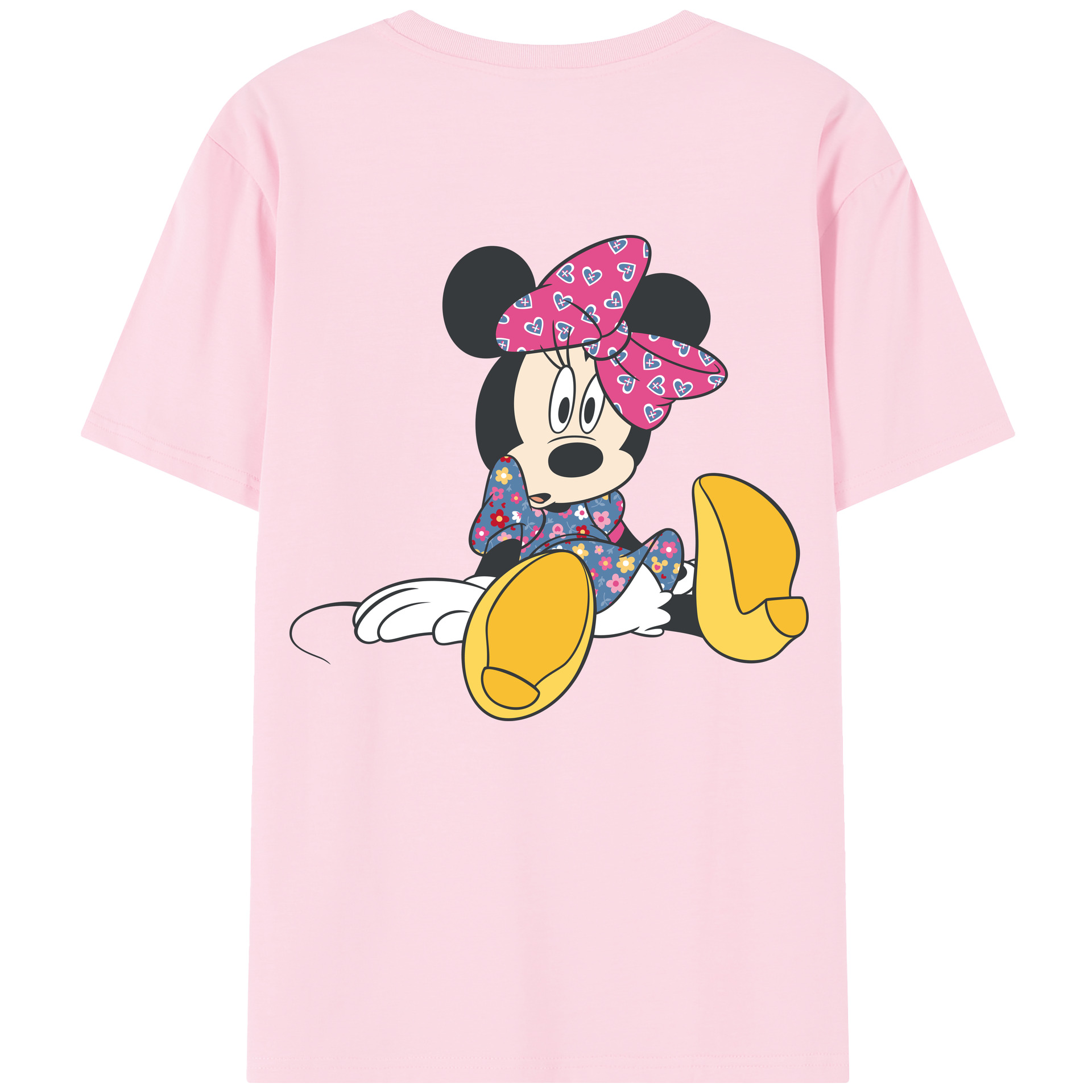 （画像用） ミッキーマウス Mickey Mouse 綿100％半袖Tシャツ（背面プリント）