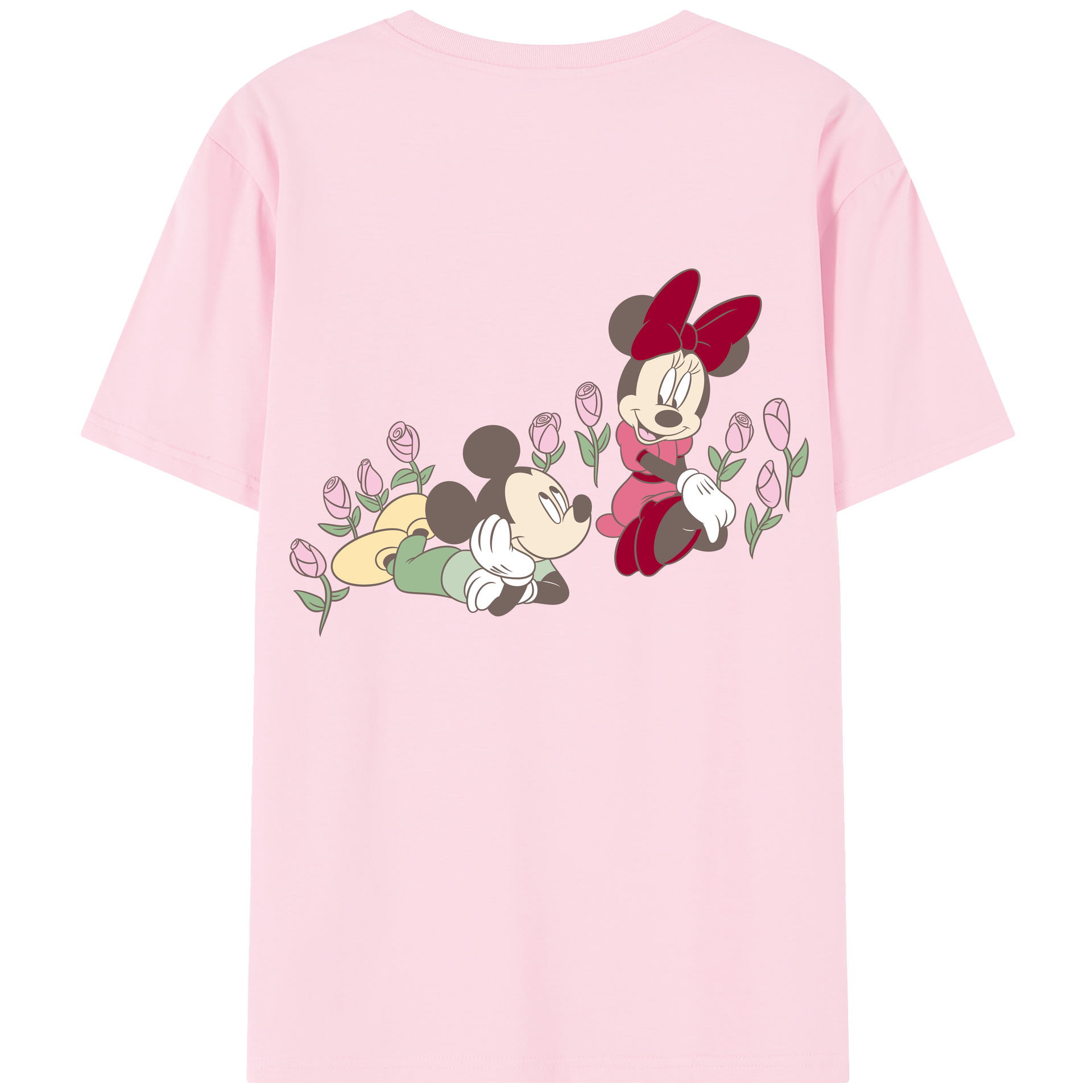 （画像用） ミッキーマウス Mickey Mouse 綿100％半袖Tシャツ（背面プリント）