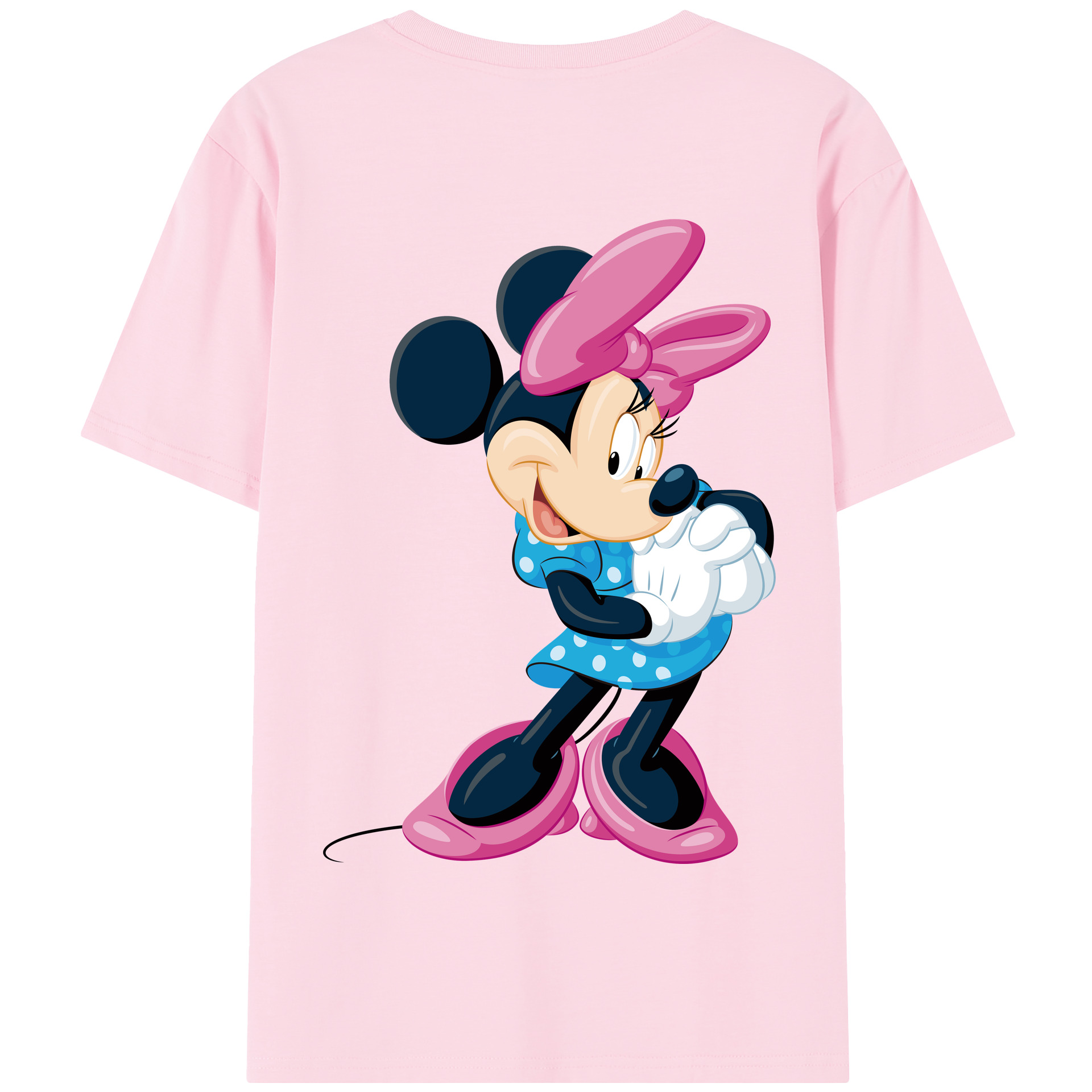 （画像用） ミッキーマウス Mickey Mouse 綿100％半袖Tシャツ（背面プリント）