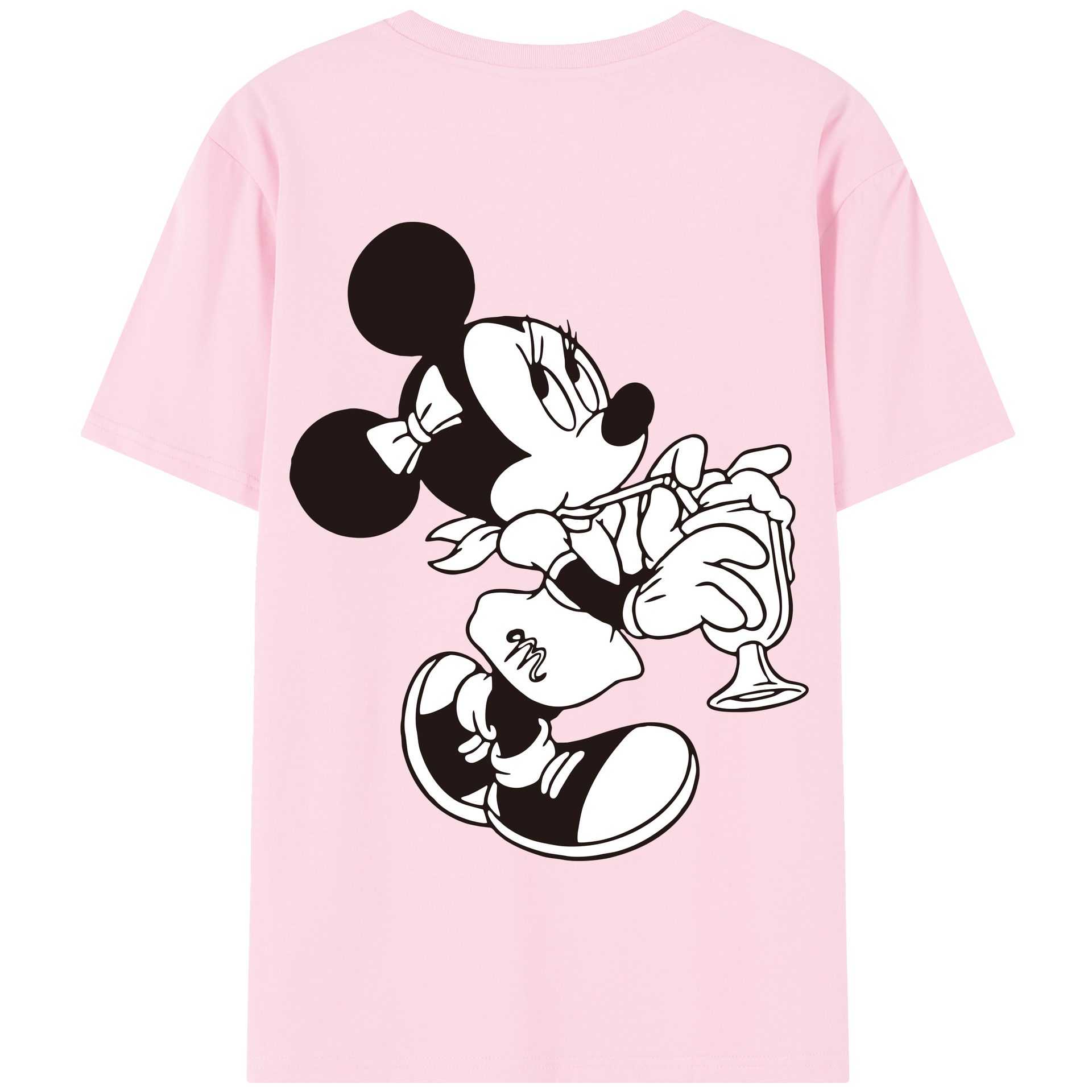 （画像用） ミッキーマウス Mickey Mouse 綿100％半袖Tシャツ（背面プリント）