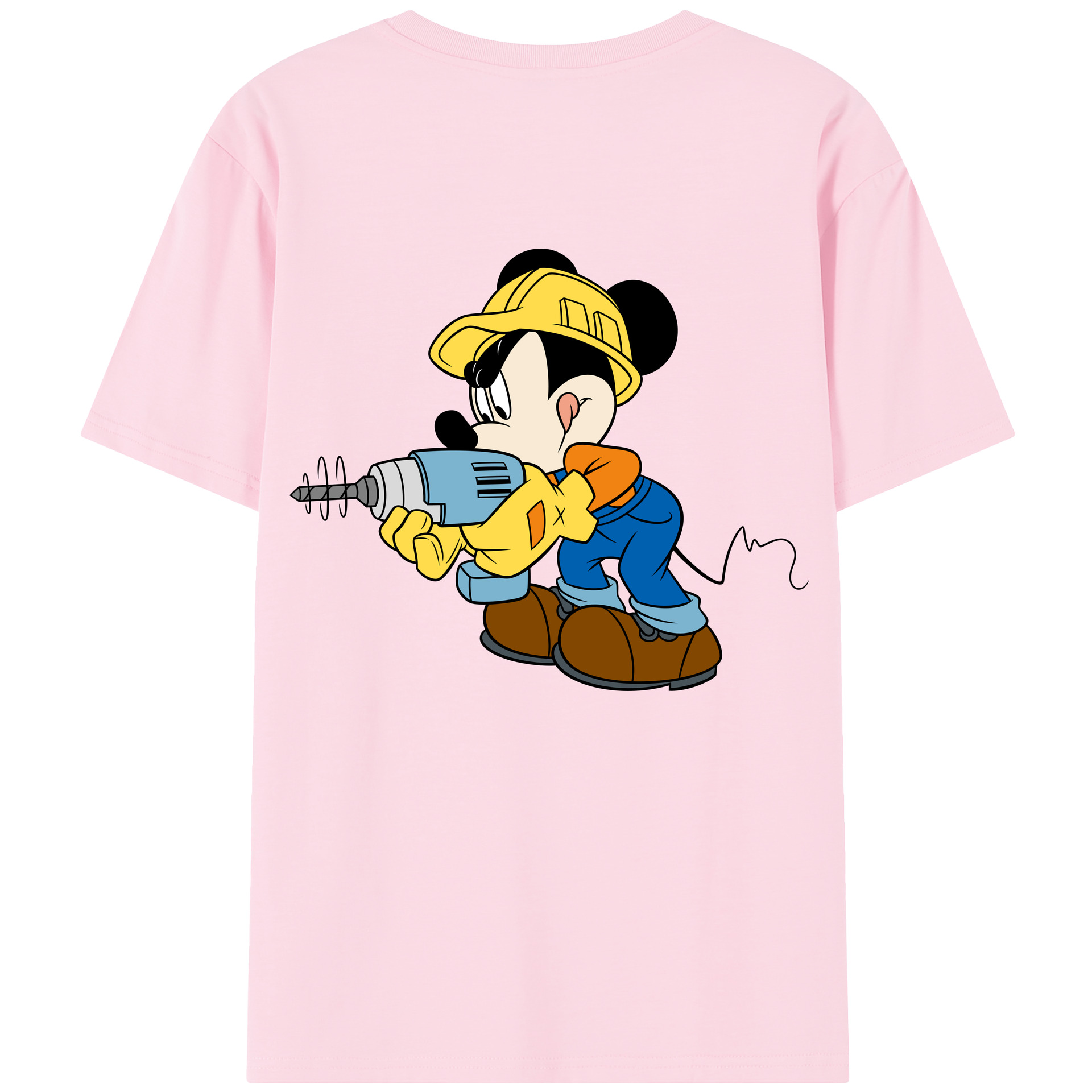 （画像用） ミッキーマウス Mickey Mouse 綿100％半袖Tシャツ（背面プリント）