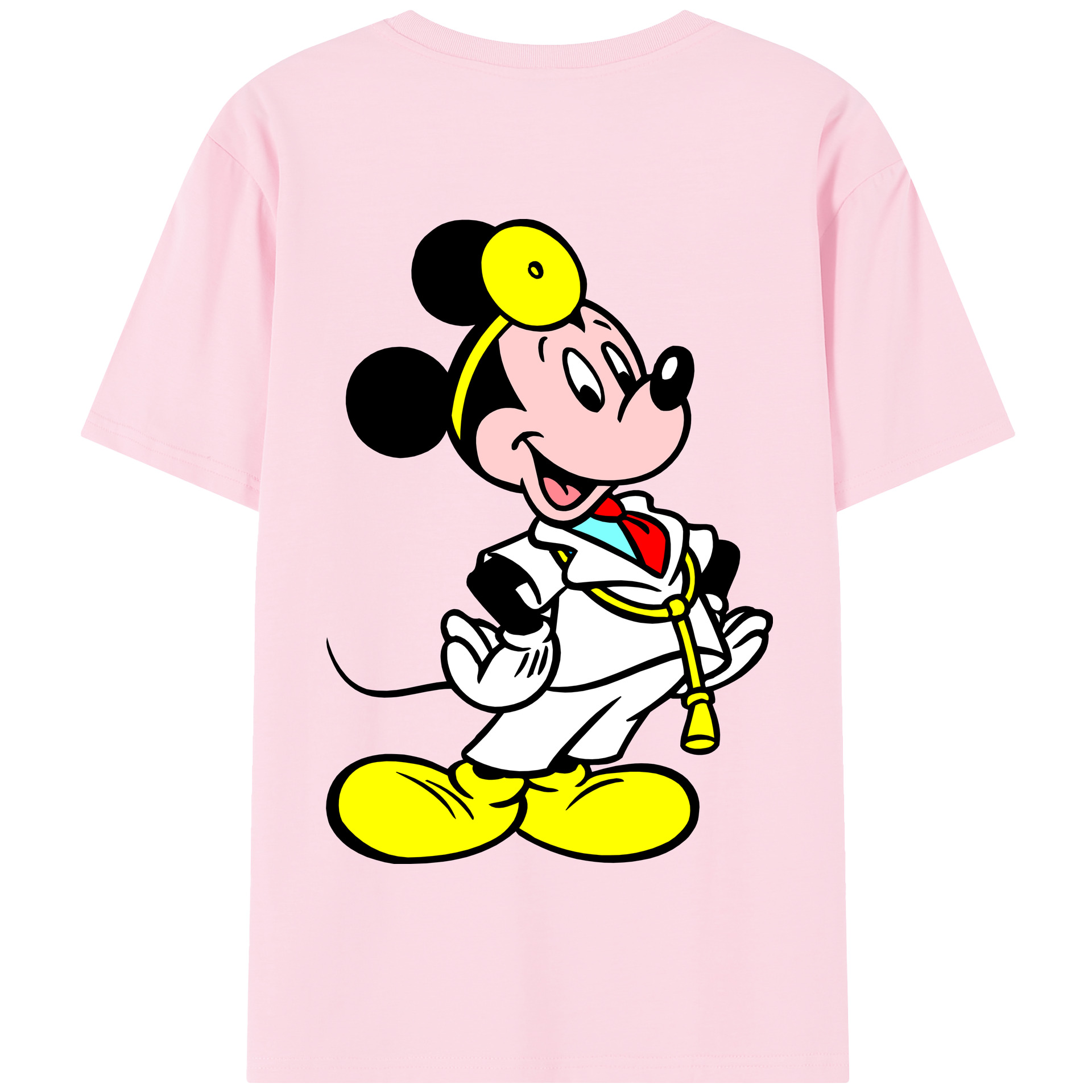 （画像用） ミッキーマウス Mickey Mouse 綿100％半袖Tシャツ（背面プリント）