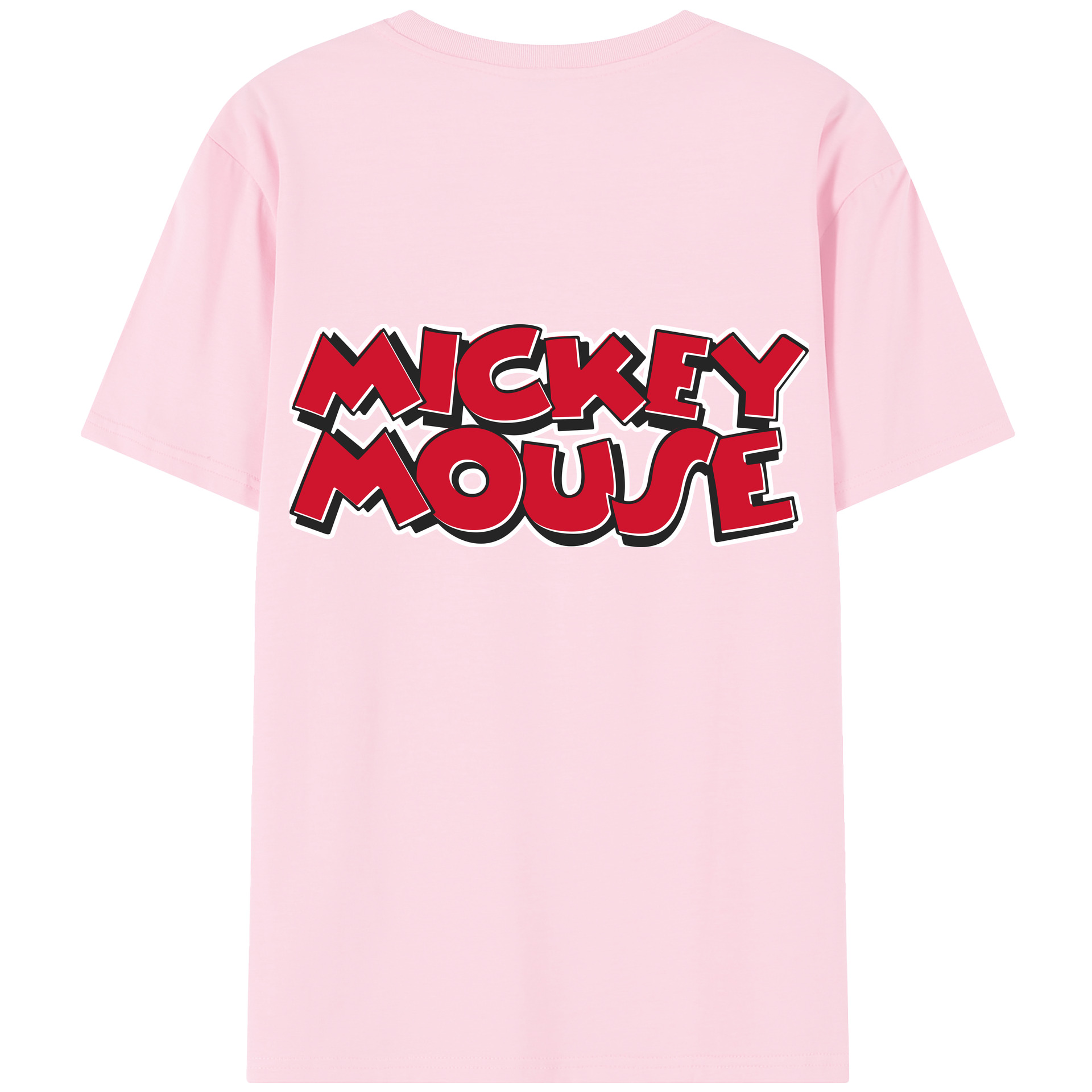 （画像用） ミッキーマウス Mickey Mouse 綿100％半袖Tシャツ（背面プリント）