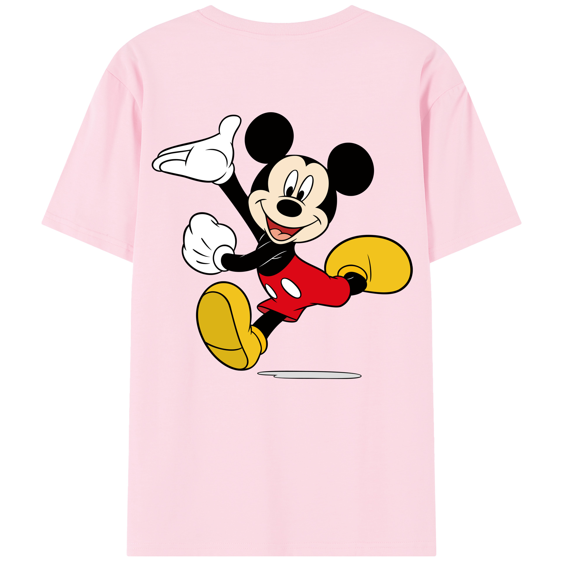 （画像用） ミッキーマウス Mickey Mouse 綿100％半袖Tシャツ（背面プリント）