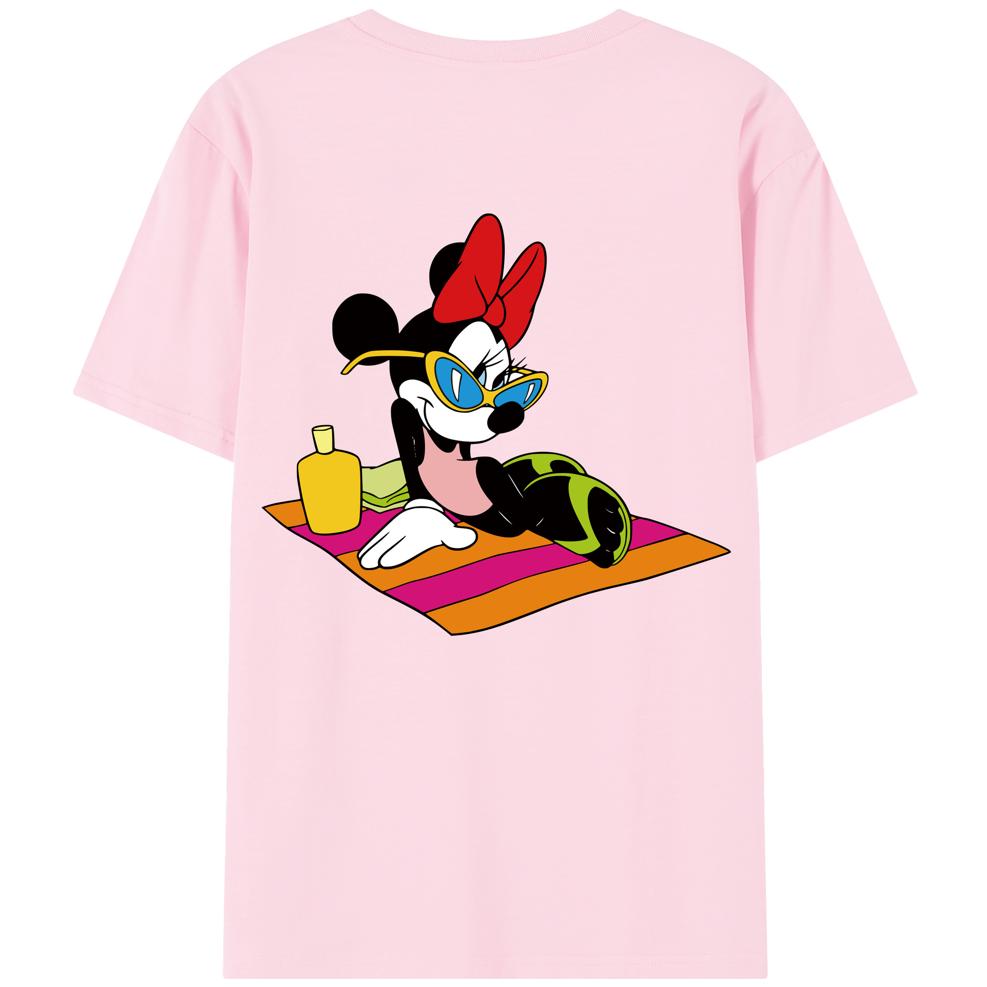 （画像用） ミッキーマウス Mickey Mouse 綿100％半袖Tシャツ（背面プリント）
