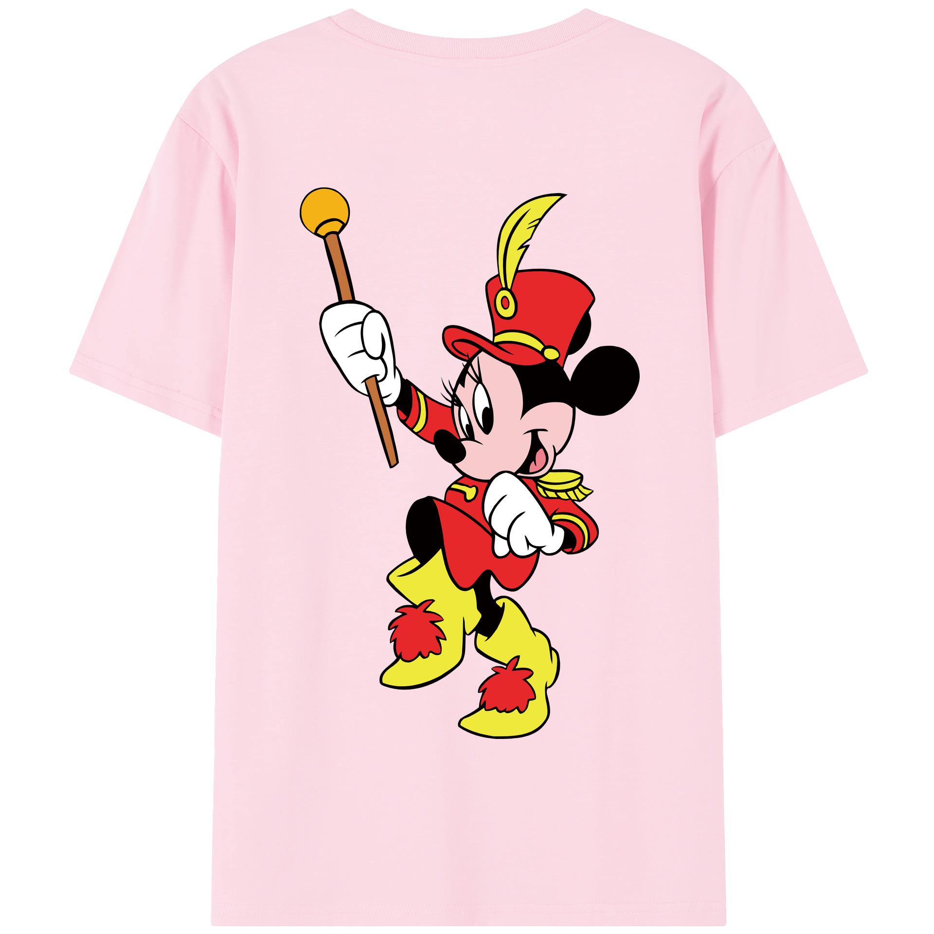 （画像用） ミッキーマウス Mickey Mouse 綿100％半袖Tシャツ（背面プリント）