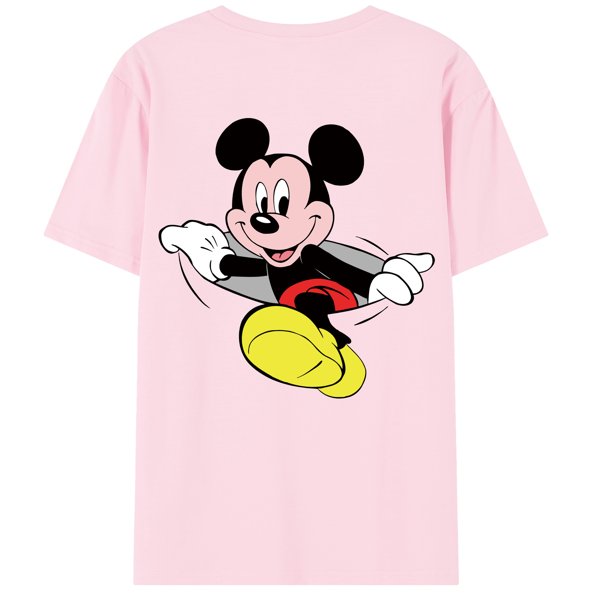 （画像用） ミッキーマウス Mickey Mouse 綿100％半袖Tシャツ（背面プリント）