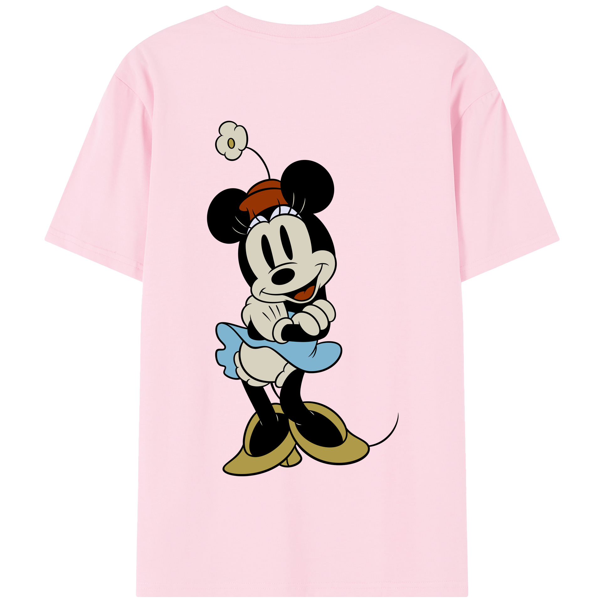 （画像用） ミッキーマウス Mickey Mouse 綿100％半袖Tシャツ（背面プリント）