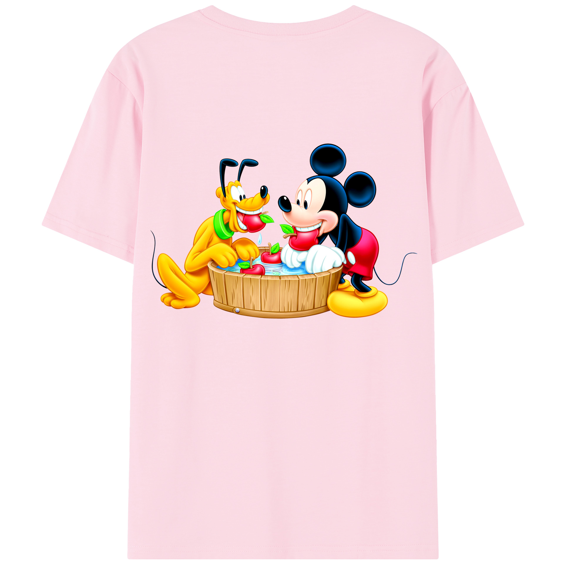 （画像用） ミッキーマウス Mickey Mouse 綿100％半袖Tシャツ（背面プリント）