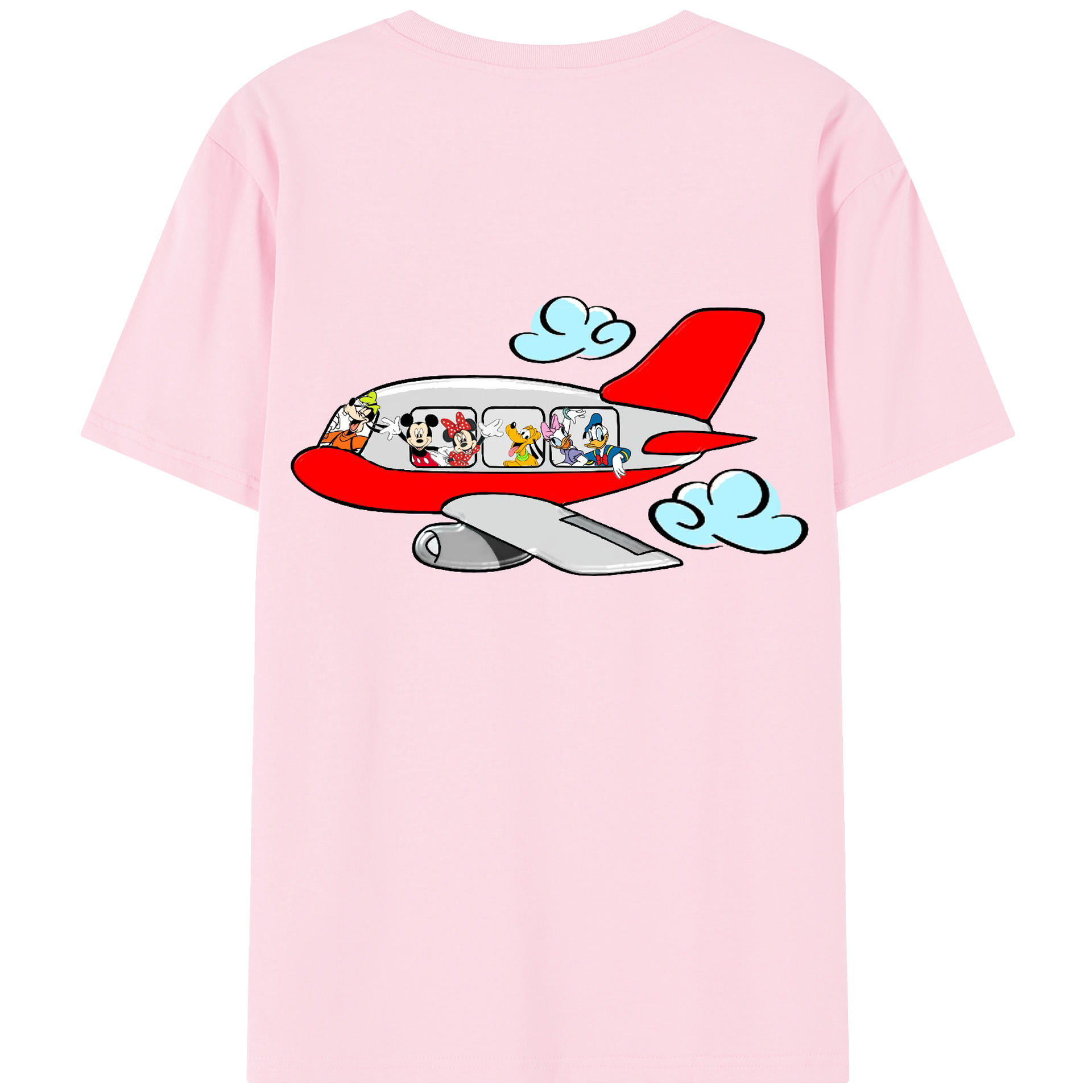 （画像用） ミッキーマウス Mickey Mouse 綿100％半袖Tシャツ（背面プリント）