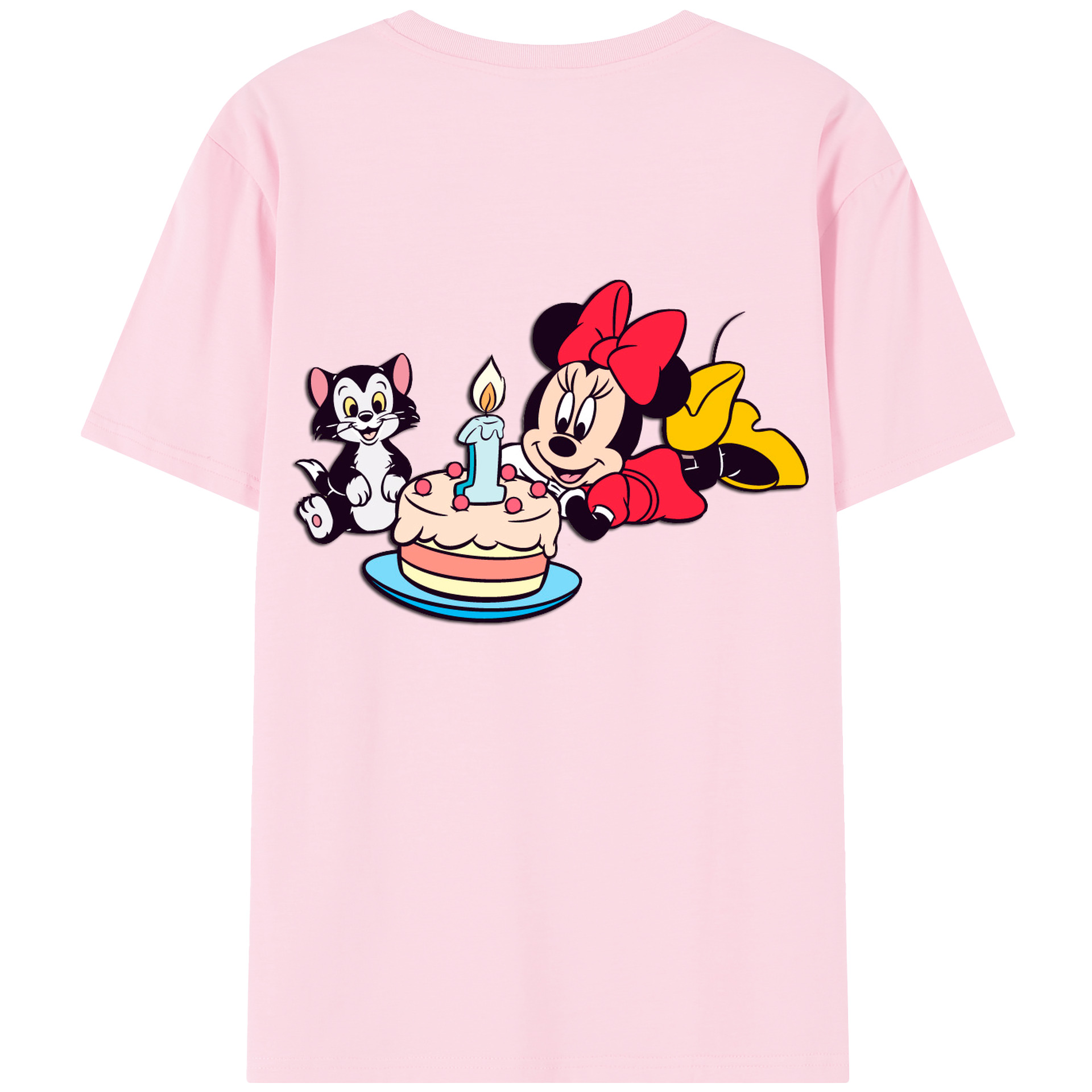 （画像用） ミッキーマウス Mickey Mouse 綿100％半袖Tシャツ（背面プリント）
