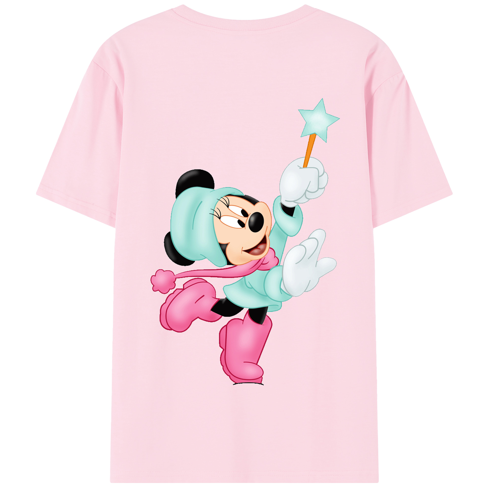 （画像用） ミッキーマウス Mickey Mouse 綿100％半袖Tシャツ（背面プリント）