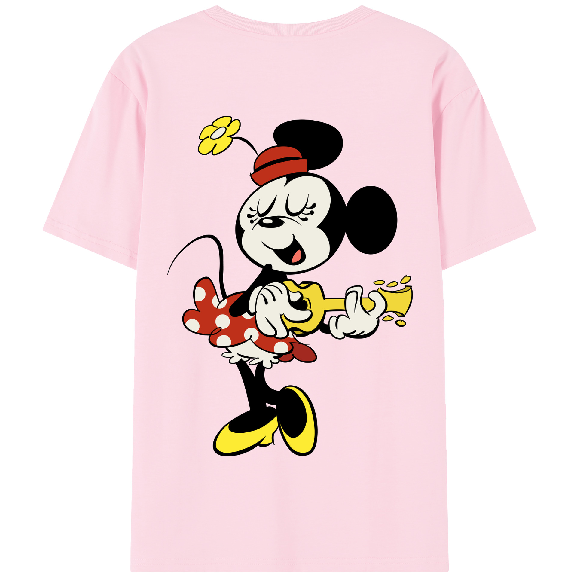 （画像用） ミッキーマウス Mickey Mouse 綿100％半袖Tシャツ（背面プリント）