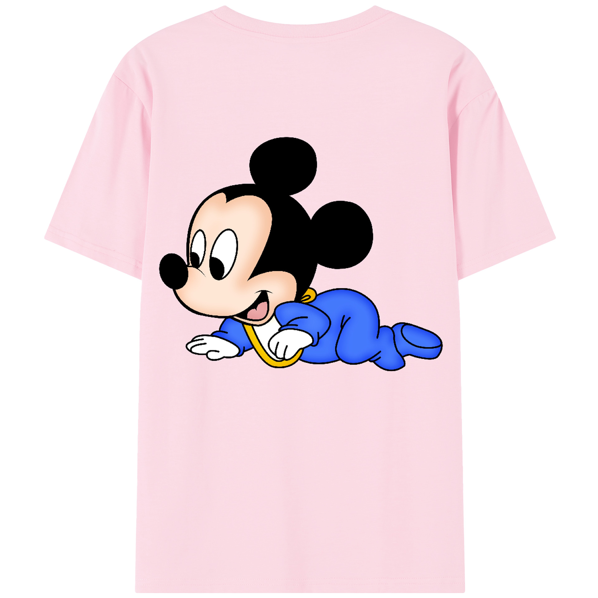 （画像用） ミッキーマウス Mickey Mouse 綿100％半袖Tシャツ（背面プリント）