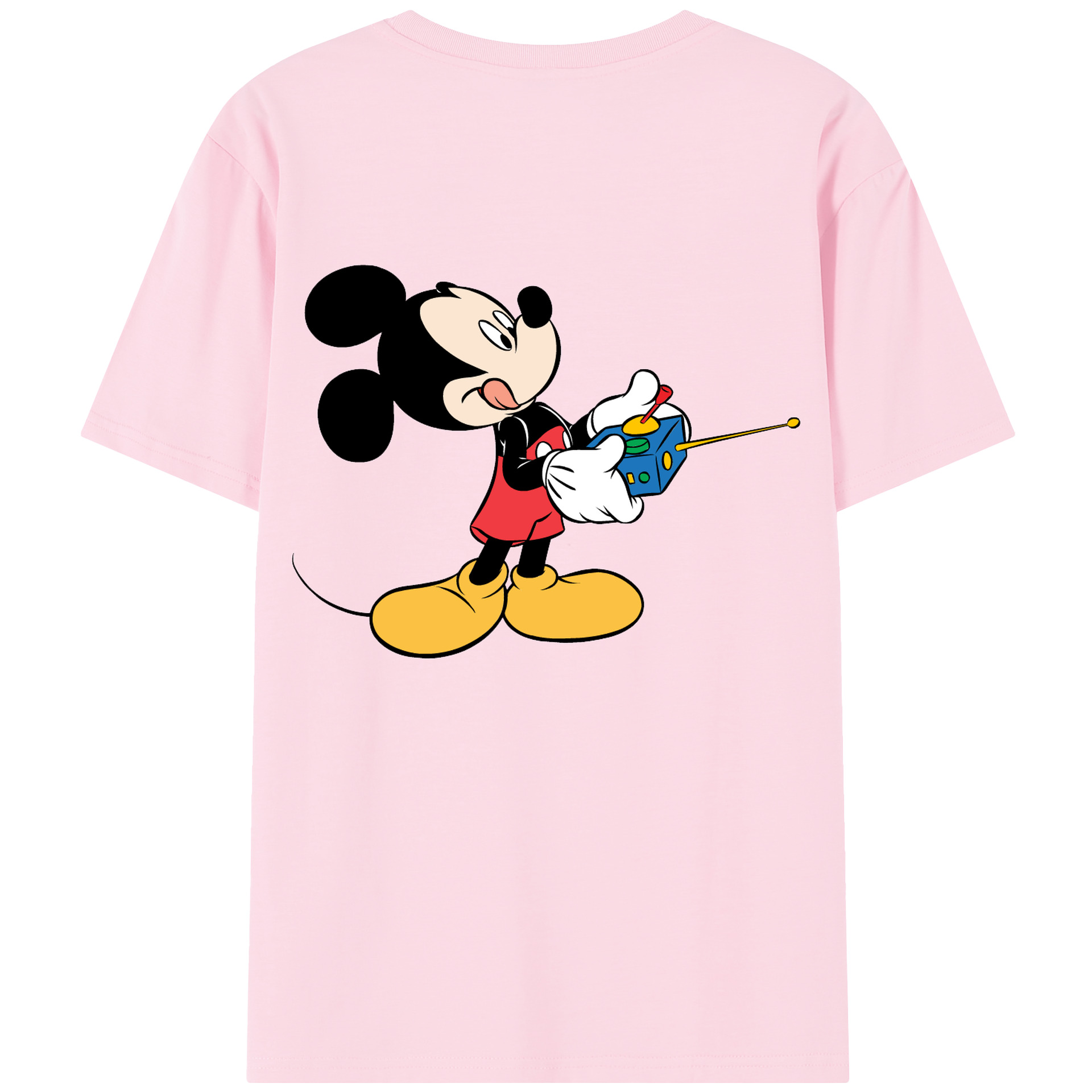（画像用） ミッキーマウス Mickey Mouse 綿100％半袖Tシャツ（背面プリント）